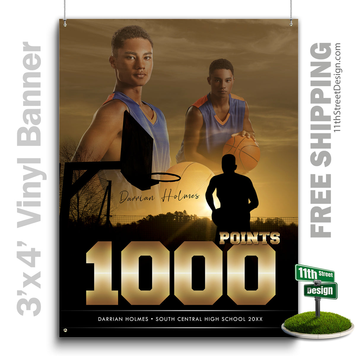 Custom Vinyl Banners, Senior Night Gifts, Custom Poster, Senior Poster, Senior Banner, Custom Sports Poster, Custom Sports Banner, Basketball Poster, Basketball Banner, Basketball Print, Basketball Senior, Basketball Digital, Vinyl Basketball