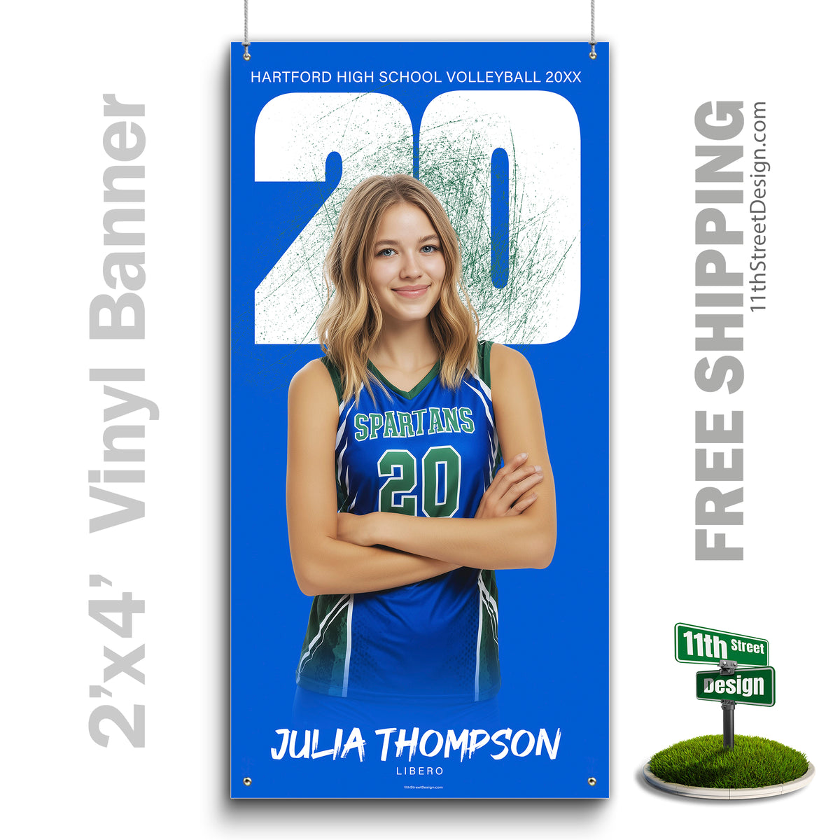 Custom Vinyl Banners, Senior Night Gifts, Custom Poster, Senior Poster, Senior Banner, Custom Sports Poster, Custom Sports Banner, Volleyball Poster, Volleyball Banner, Volleyball Print, Volleyball Senior, Volleyball Digital, Vinyl Volleyball