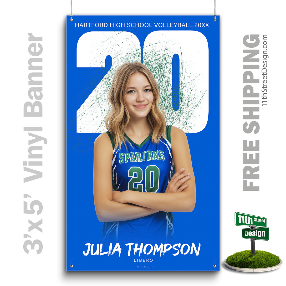 Custom Vinyl Banners, Senior Night Gifts, Custom Poster, Senior Poster, Senior Banner, Custom Sports Poster, Custom Sports Banner, Volleyball Poster, Volleyball Banner, Volleyball Print, Volleyball Senior, Volleyball Digital, Vinyl Volleyball