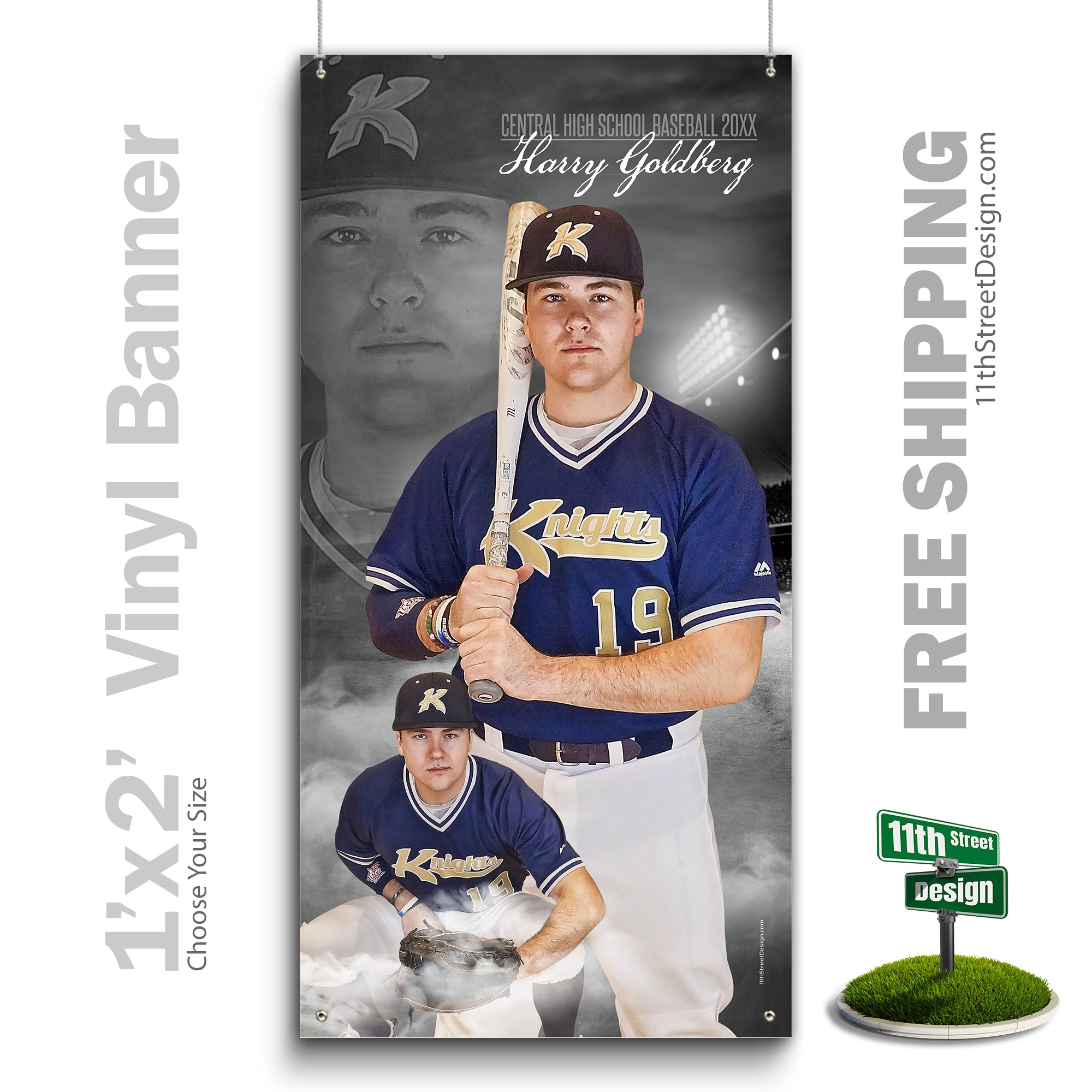 Custom Vinyl Banners, Senior Night Gifts, Custom Poster, Senior Poster, Senior Banner, Custom Sports Poster, Custom Sports Banner, Baseball Poster, Baseball Banner, Baseball Print, Baseball Senior, Baseball Digital, Vinyl Baseball