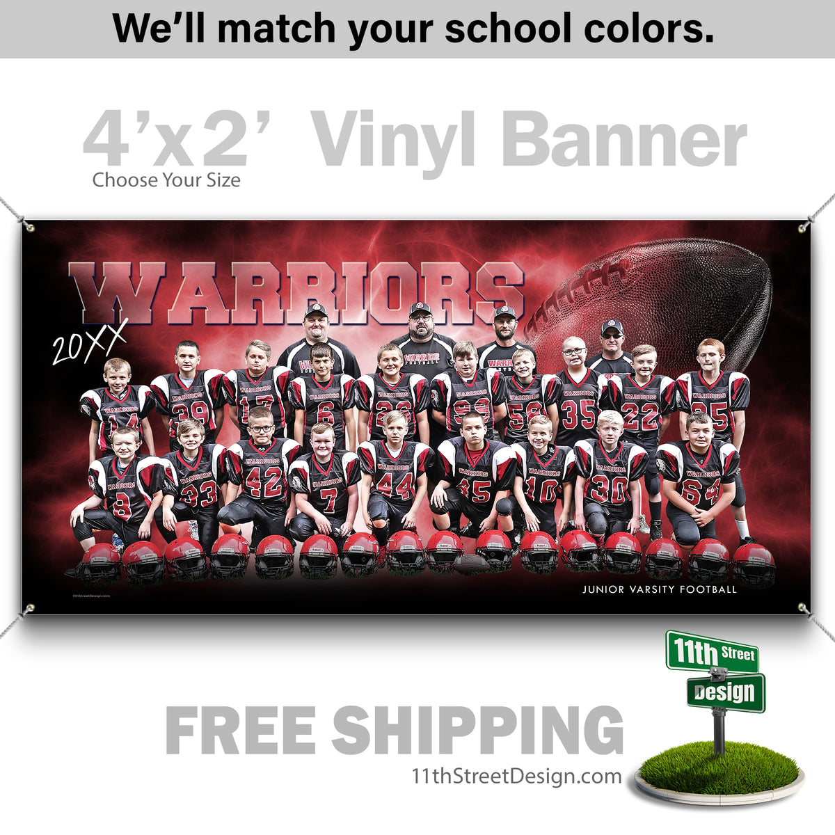 Custom Vinyl Banners, Senior Night Gifts, Custom Poster, Senior Poster, Senior Banner, Custom Sports Poster, Custom Sports Banner, Football Poster, Football Banner, Football Print, Football Senior, Football Digital, Vinyl Football