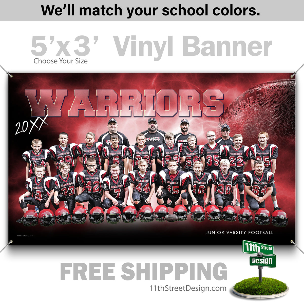 Custom Vinyl Banners, Senior Night Gifts, Custom Poster, Senior Poster, Senior Banner, Custom Sports Poster, Custom Sports Banner, Football Poster, Football Banner, Football Print, Football Senior, Football Digital, Vinyl Football