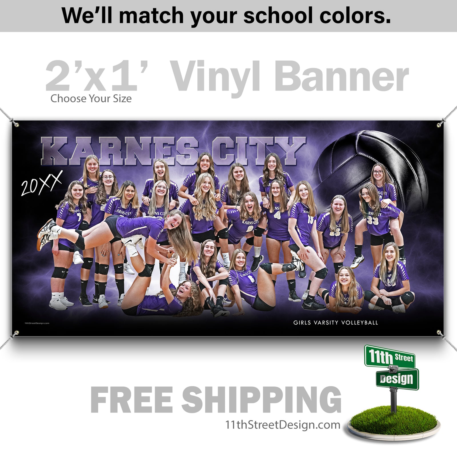 Custom Vinyl Banners, Senior Night Gifts, Custom Poster, Senior Poster, Senior Banner, Custom Sports Poster, Custom Sports Banner, Volleyball Poster, Volleyball Banner, Volleyball Print, Volleyball Senior, Volleyball Digital, Vinyl Volleyball