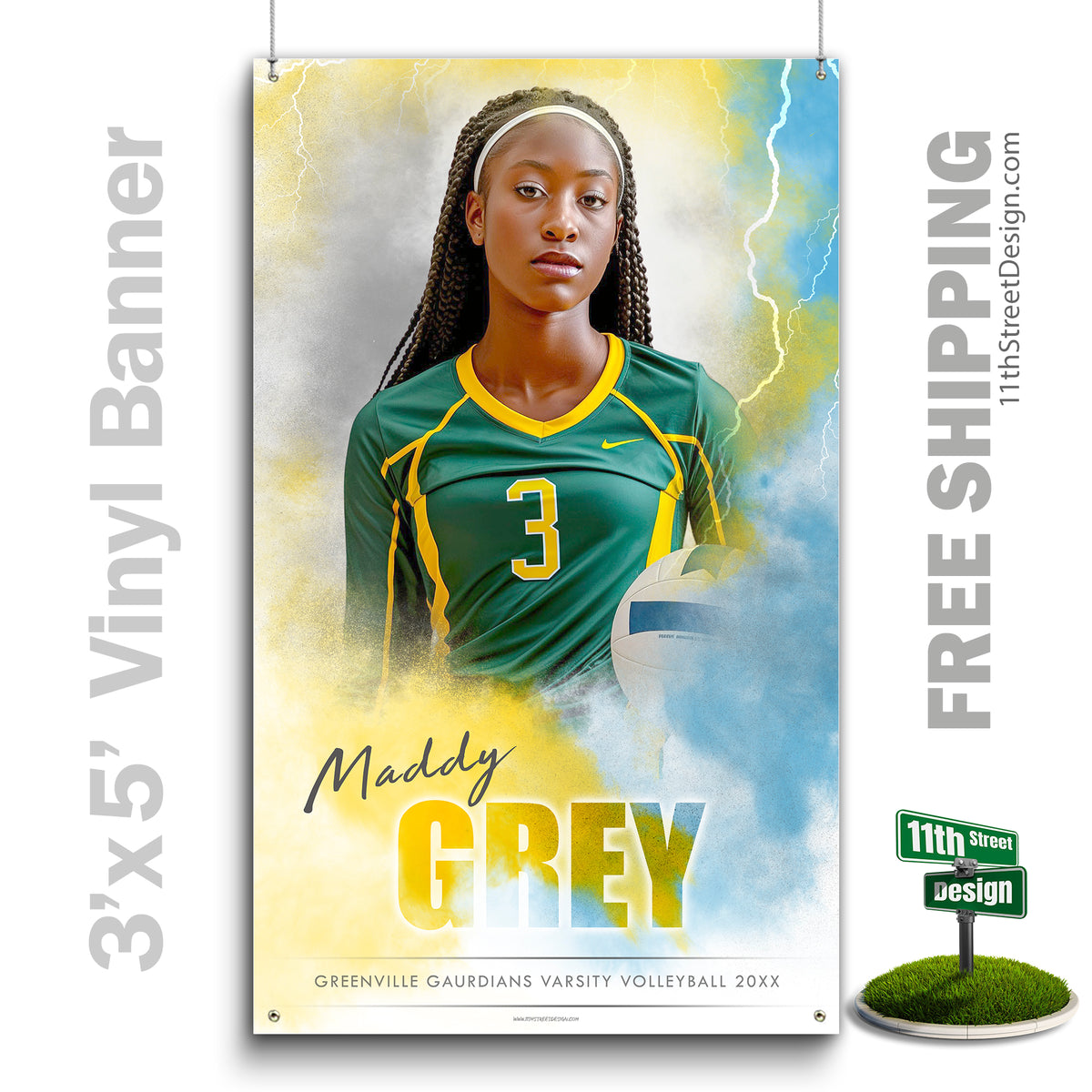 Custom Vinyl Banners, Senior Night Gifts, Custom Poster, Senior Poster, Senior Banner, Custom Sports Poster, Custom Sports Banner, Volleyball Poster, Volleyball Banner, Volleyball Print, Volleyball Senior, Volleyball Digital, Vinyl Volleyball