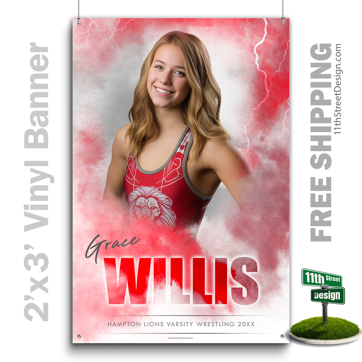 Custom Vinyl Banners, Senior Night Gifts, Custom Poster, Senior Poster, Senior Banner, Custom Sports Poster, Custom Sports Banner, Wrestling Poster, Wrestling Banner, Wrestling Print, Wrestling Senior, Wrestling Digital, Vinyl Wrestling