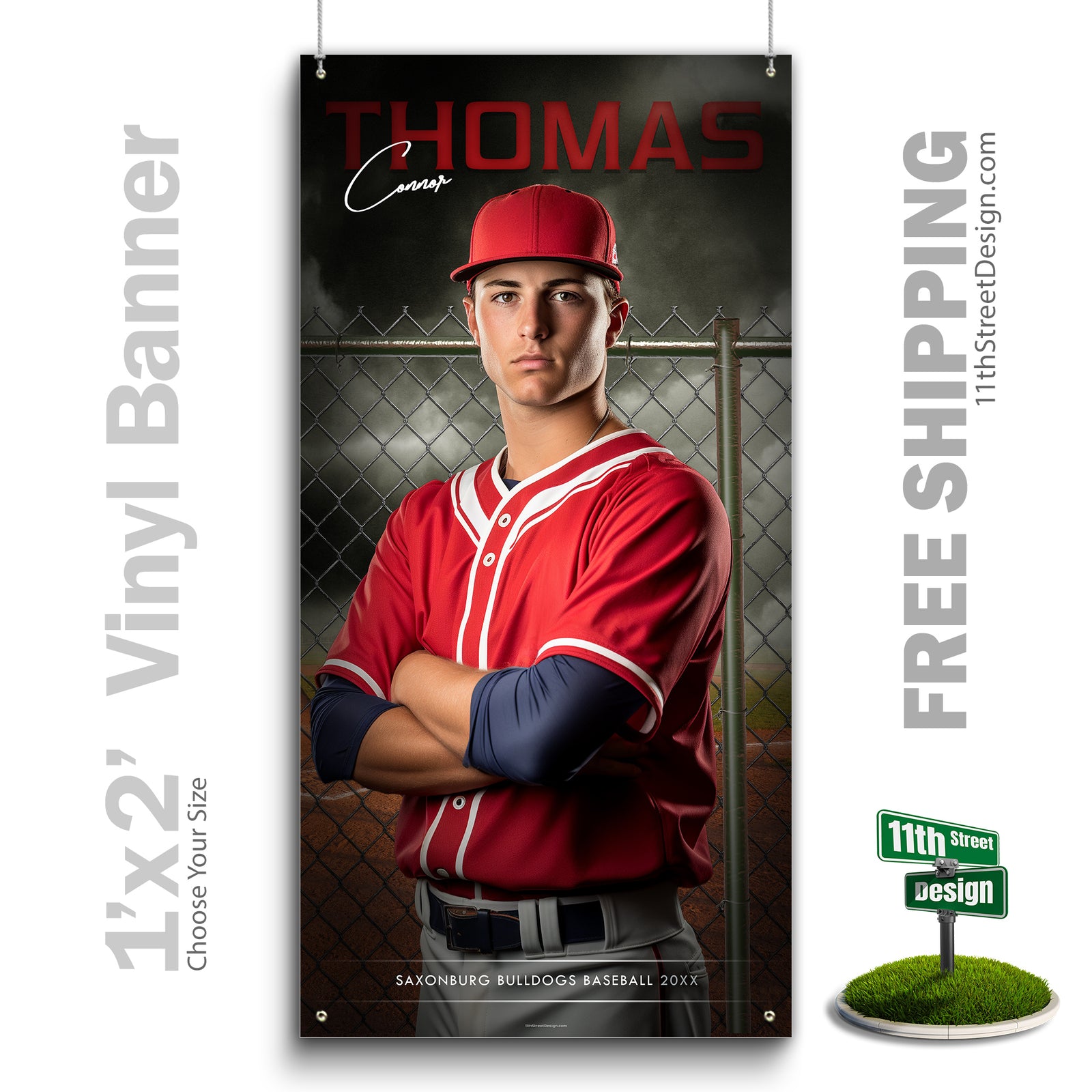 Custom Vinyl Banners, Senior Night Gifts, Custom Poster, Senior Poster, Senior Banner, Custom Sports Poster, Custom Sports Banner, Baseball Poster, Baseball Banner, Baseball Print, Baseball Senior, Baseball Digital, Vinyl Baseball