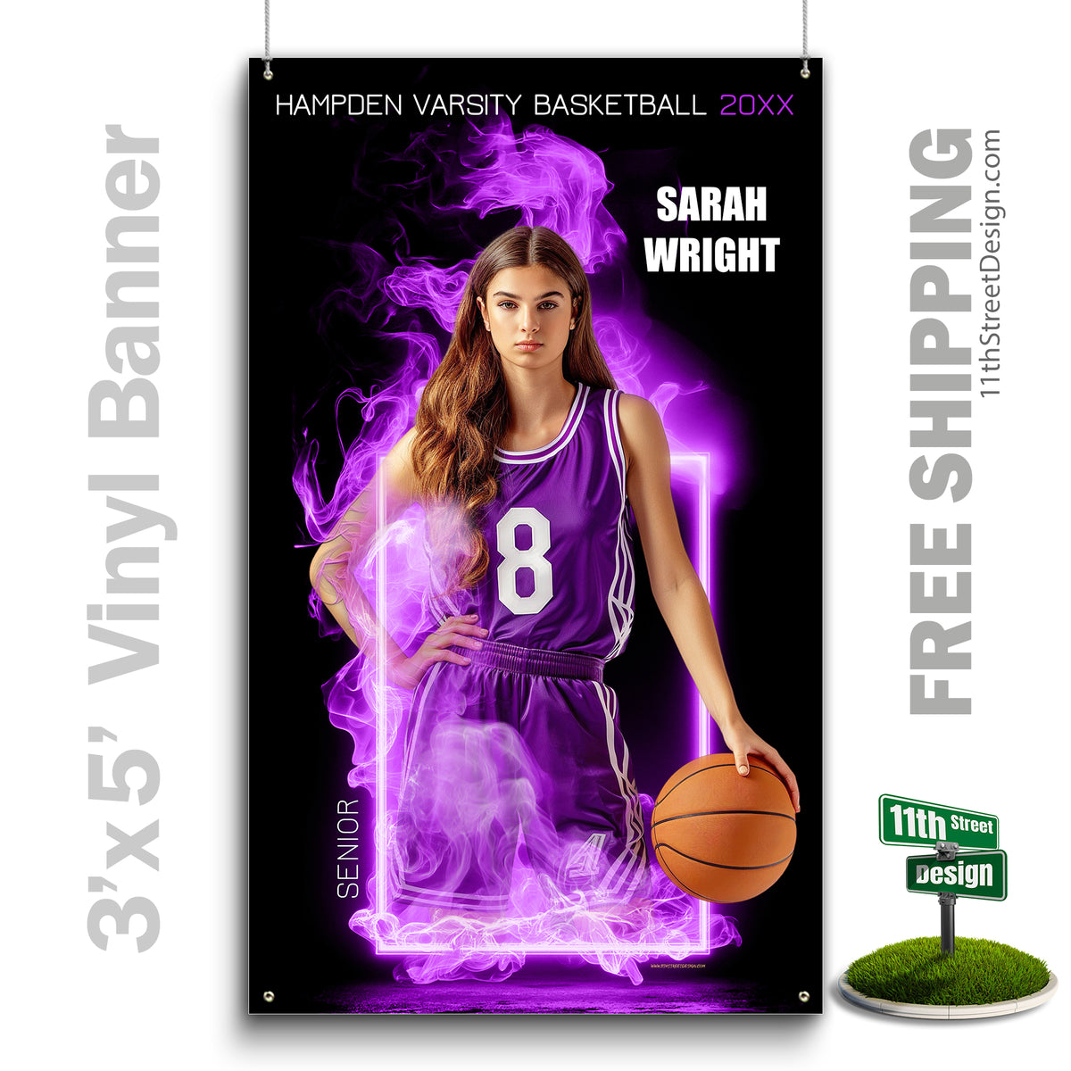 Custom Vinyl Banners, Senior Night Gifts, Custom Poster, Senior Poster, Senior Banner, Custom Sports Poster, Custom Sports Banner, Basketball Poster, Basketball Banner, Basketball Print, Basketball Senior, Basketball Digital, Vinyl Basketball