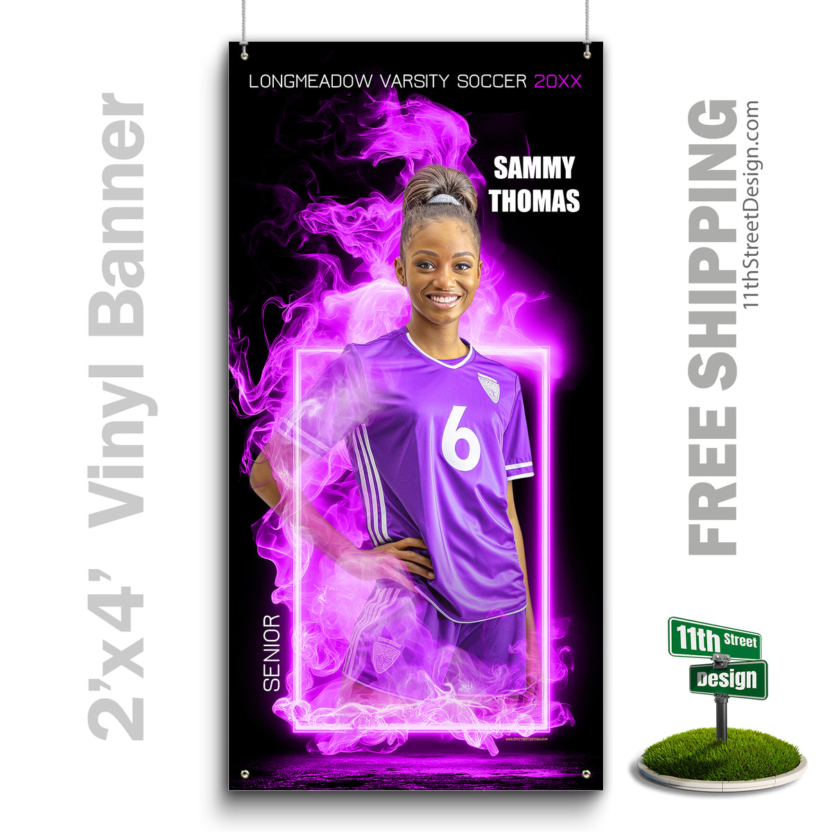Custom Vinyl Banners, Senior Night Gifts, Custom Poster, Senior Poster, Senior Banner, Custom Sports Poster, Custom Sports Banner, Soccer Poster, Soccer Banner, Soccer Print, Soccer Senior, Soccer Digital, Vinyl Soccer