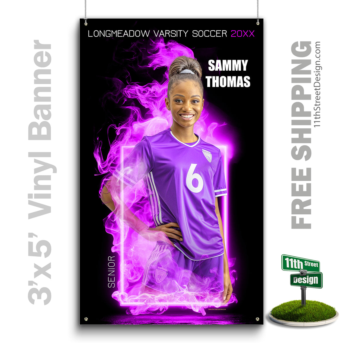 Custom Vinyl Banners, Senior Night Gifts, Custom Poster, Senior Poster, Senior Banner, Custom Sports Poster, Custom Sports Banner, Soccer Poster, Soccer Banner, Soccer Print, Soccer Senior, Soccer Digital, Vinyl Soccer