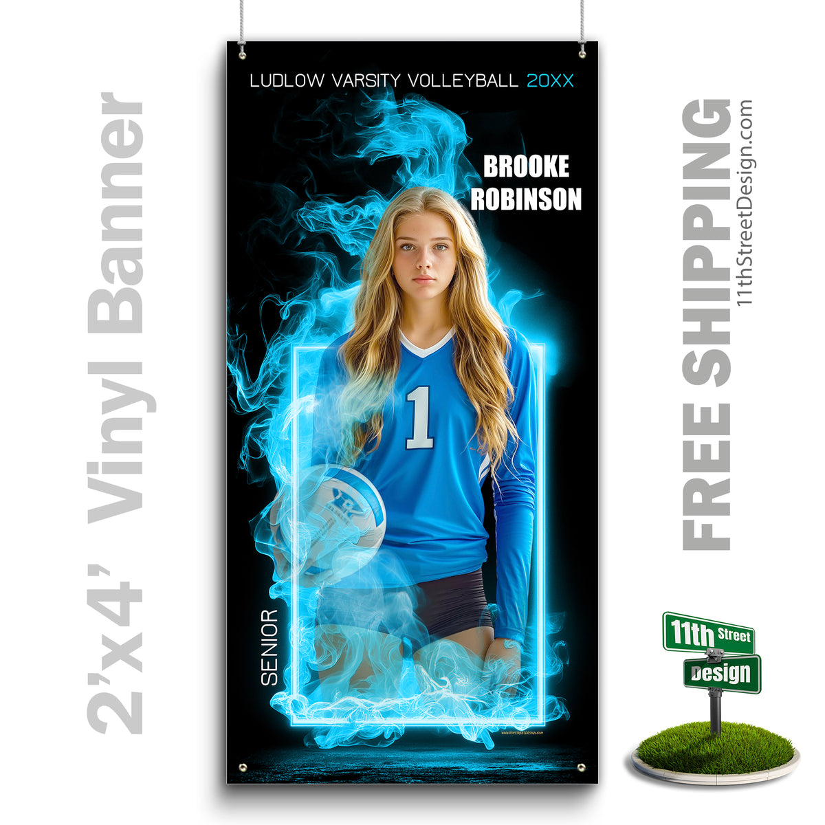 Custom Vinyl Banners, Senior Night Gifts, Custom Poster, Senior Poster, Senior Banner, Custom Sports Poster, Custom Sports Banner, Volleyball Poster, Volleyball Banner, Volleyball Print, Volleyball Senior, Volleyball Digital, Vinyl Volleyball