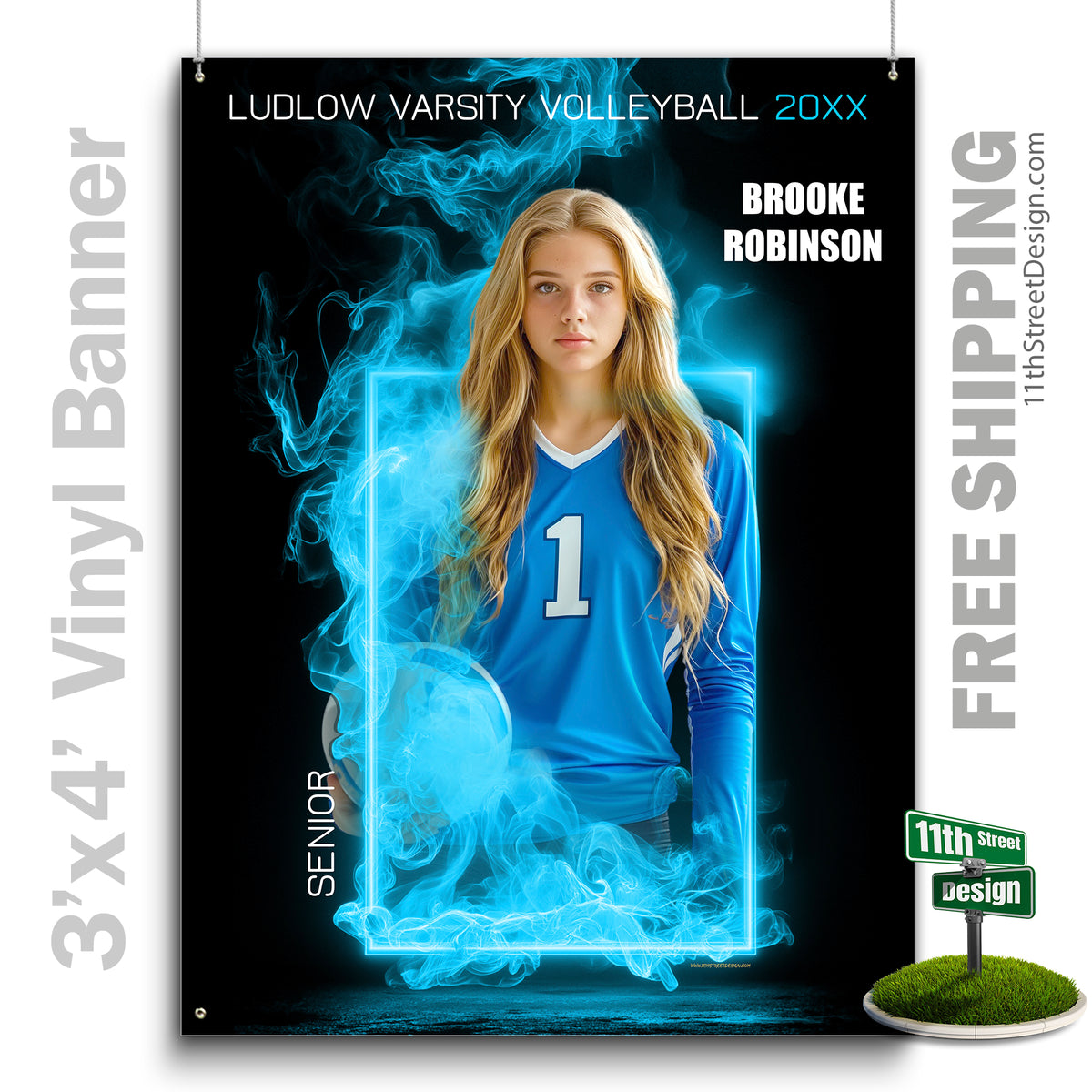Custom Vinyl Banners, Senior Night Gifts, Custom Poster, Senior Poster, Senior Banner, Custom Sports Poster, Custom Sports Banner, Volleyball Poster, Volleyball Banner, Volleyball Print, Volleyball Senior, Volleyball Digital, Vinyl Volleyball