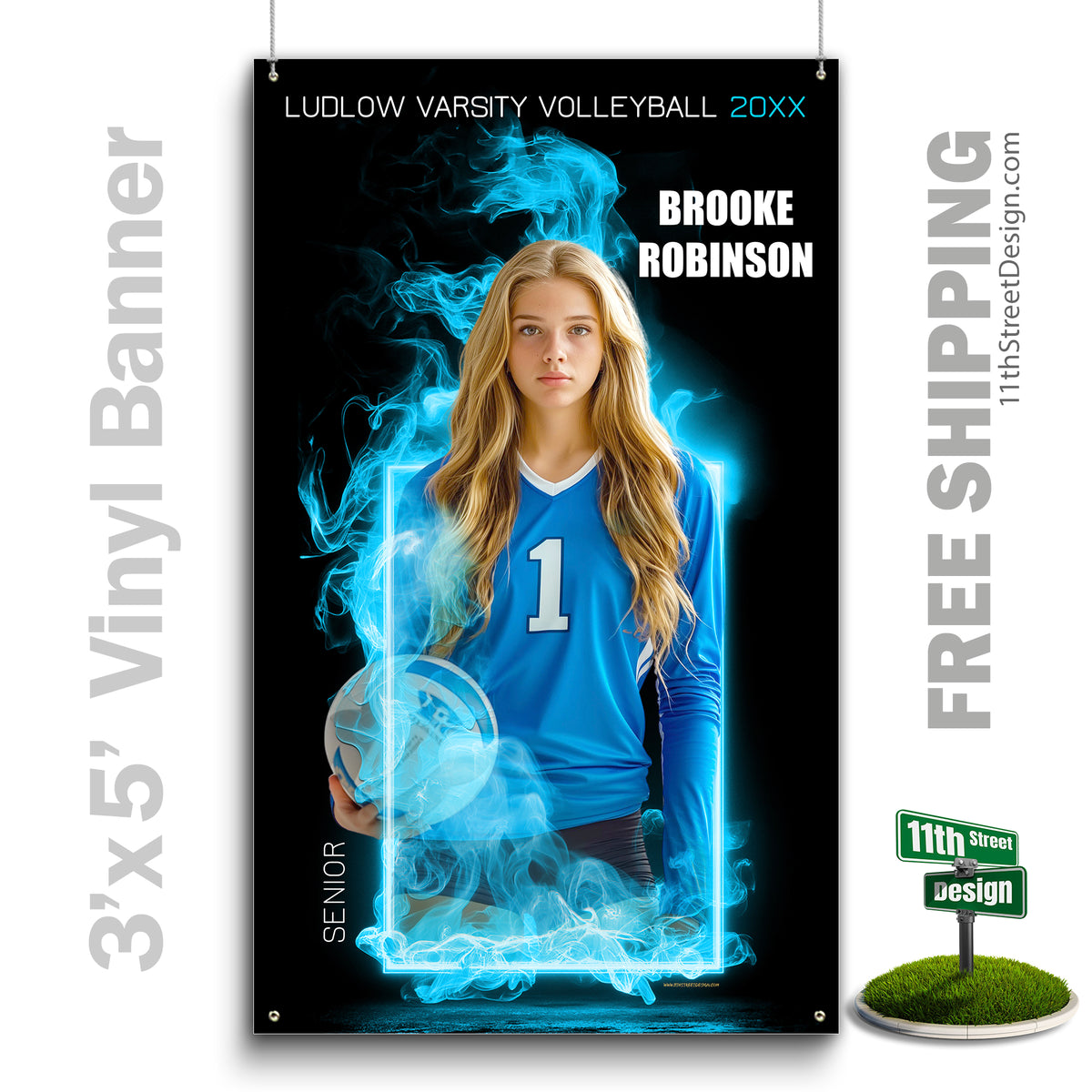 Custom Vinyl Banners, Senior Night Gifts, Custom Poster, Senior Poster, Senior Banner, Custom Sports Poster, Custom Sports Banner, Volleyball Poster, Volleyball Banner, Volleyball Print, Volleyball Senior, Volleyball Digital, Vinyl Volleyball