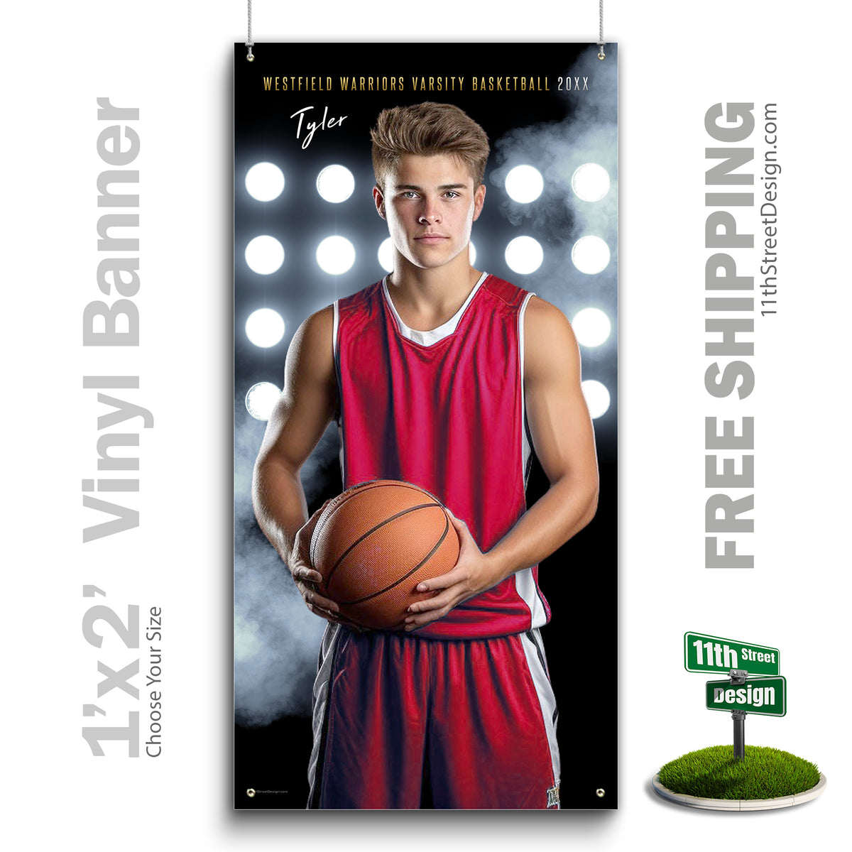 Custom Vinyl Banners, Senior Night Gifts, Custom Poster, Senior Poster, Senior Banner, Custom Sports Poster, Custom Sports Banner, Basketball Poster, Basketball Banner, Basketball Print, Basketball Senior, Basketball Digital, Vinyl Basketball