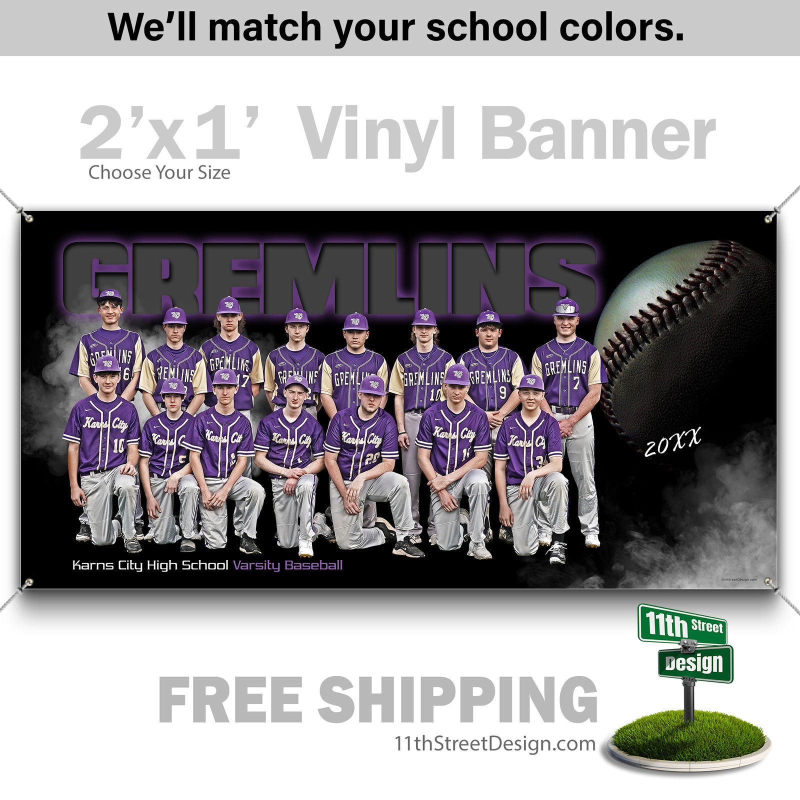 Custom Vinyl Banners, Senior Night Gifts, Custom Poster, Senior Poster, Senior Banner, Custom Sports Poster, Custom Sports Banner, Baseball Poster, Baseball Banner, Baseball Print, Baseball Senior, Baseball Digital, Vinyl Baseball