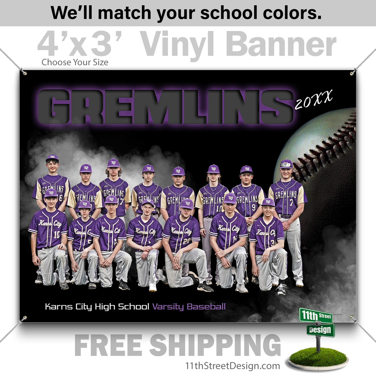 Custom Vinyl Banners, Senior Night Gifts, Custom Poster, Senior Poster, Senior Banner, Custom Sports Poster, Custom Sports Banner, Baseball Poster, Baseball Banner, Baseball Print, Baseball Senior, Baseball Digital, Vinyl Baseball