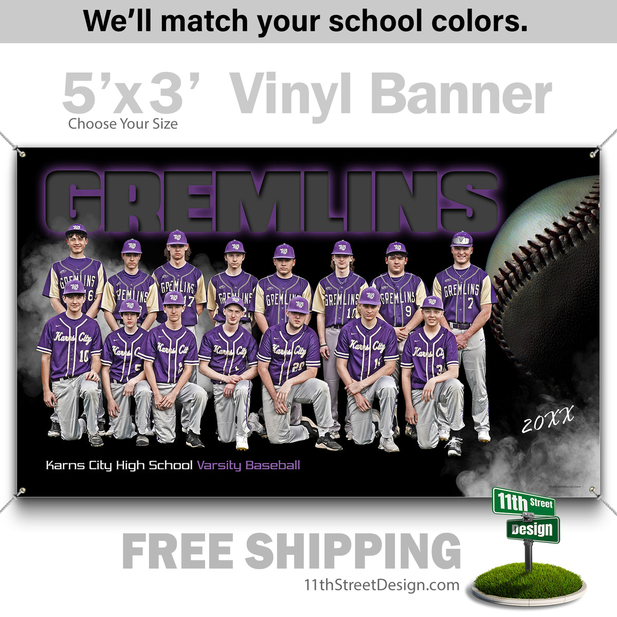 Custom Vinyl Banners, Senior Night Gifts, Custom Poster, Senior Poster, Senior Banner, Custom Sports Poster, Custom Sports Banner, Baseball Poster, Baseball Banner, Baseball Print, Baseball Senior, Baseball Digital, Vinyl Baseball