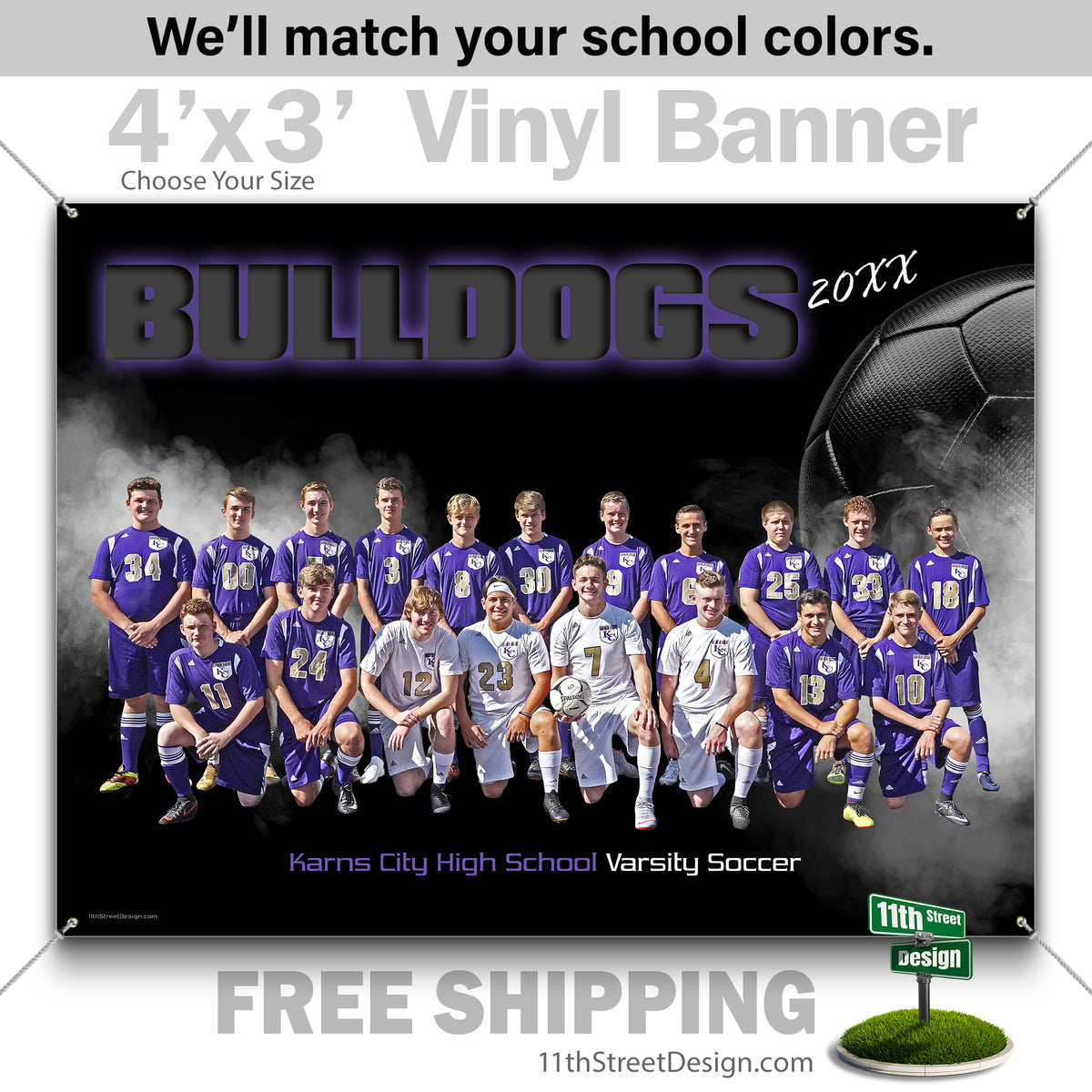 Custom Vinyl Banners, Senior Night Gifts, Custom Poster, Senior Poster, Senior Banner, Custom Sports Poster, Custom Sports Banner, Soccer Poster, Soccer Banner, Soccer Print, Soccer Senior, Soccer Digital, Vinyl Soccer