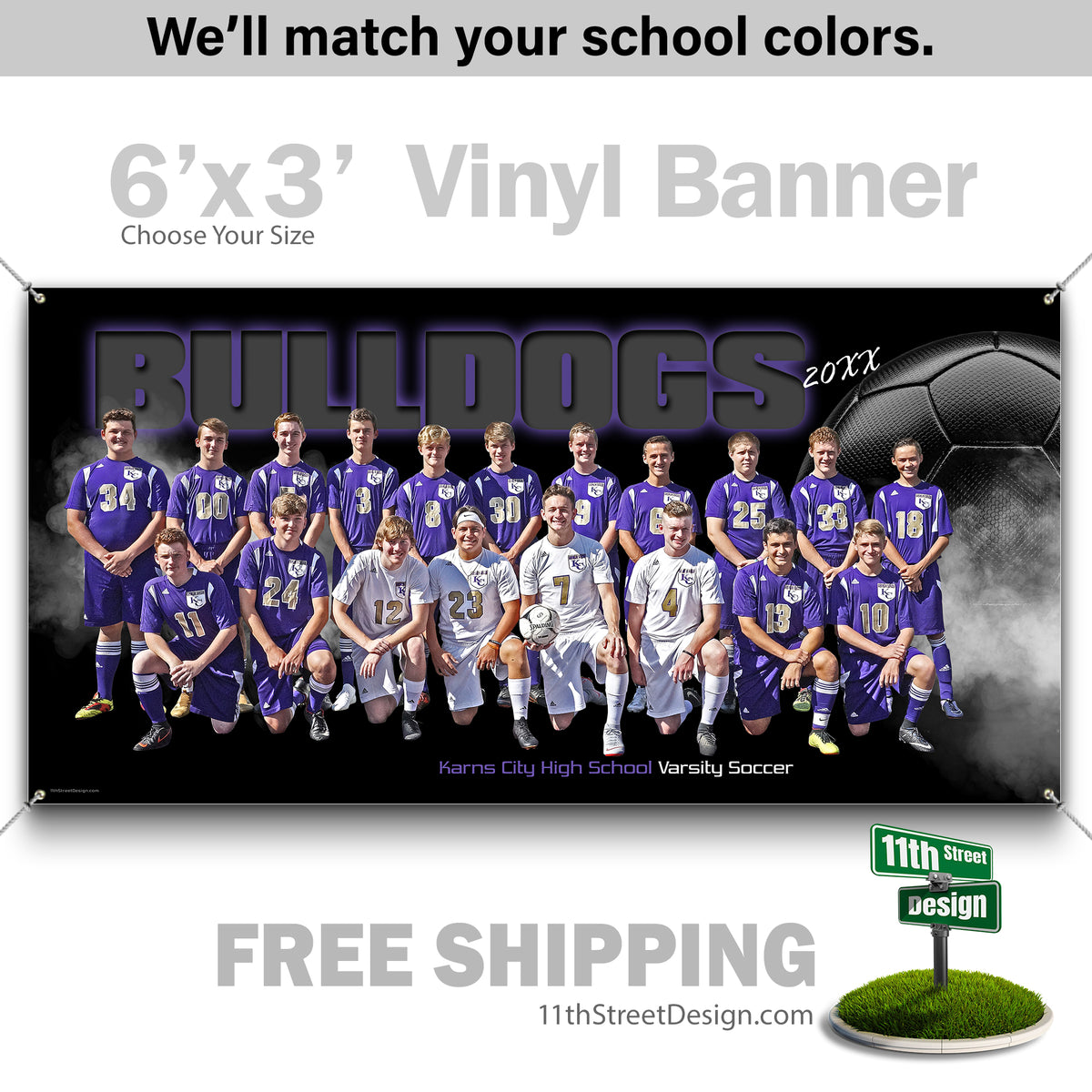 Custom Vinyl Banners, Senior Night Gifts, Custom Poster, Senior Poster, Senior Banner, Custom Sports Poster, Custom Sports Banner, Soccer Poster, Soccer Banner, Soccer Print, Soccer Senior, Soccer Digital, Vinyl Soccer