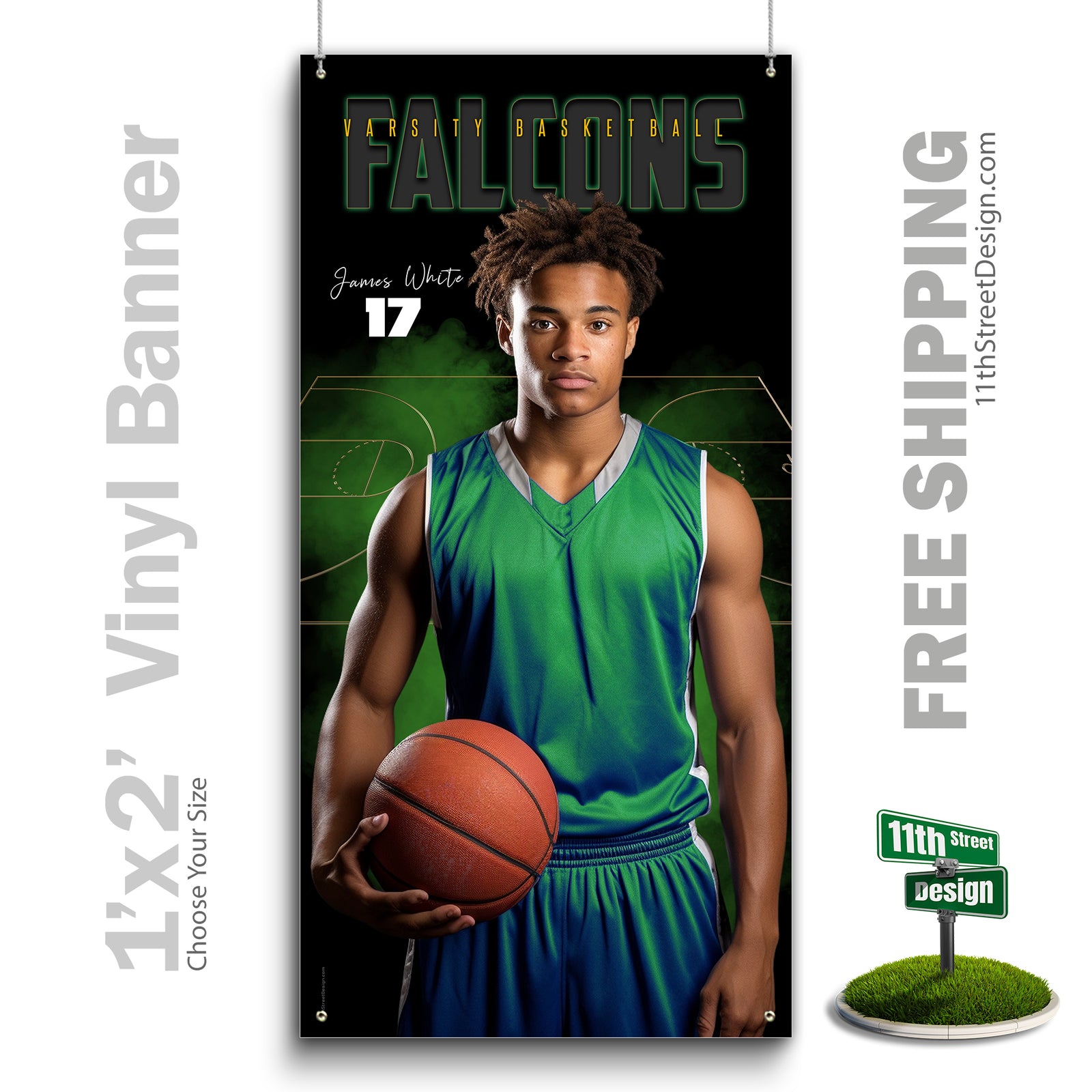 Custom Vinyl Banners, Senior Night Gifts, Custom Poster, Senior Poster, Senior Banner, Custom Sports Poster, Custom Sports Banner, Basketball Poster, Basketball Banner, Basketball Print, Basketball Senior, Basketball Digital, Vinyl Basketball