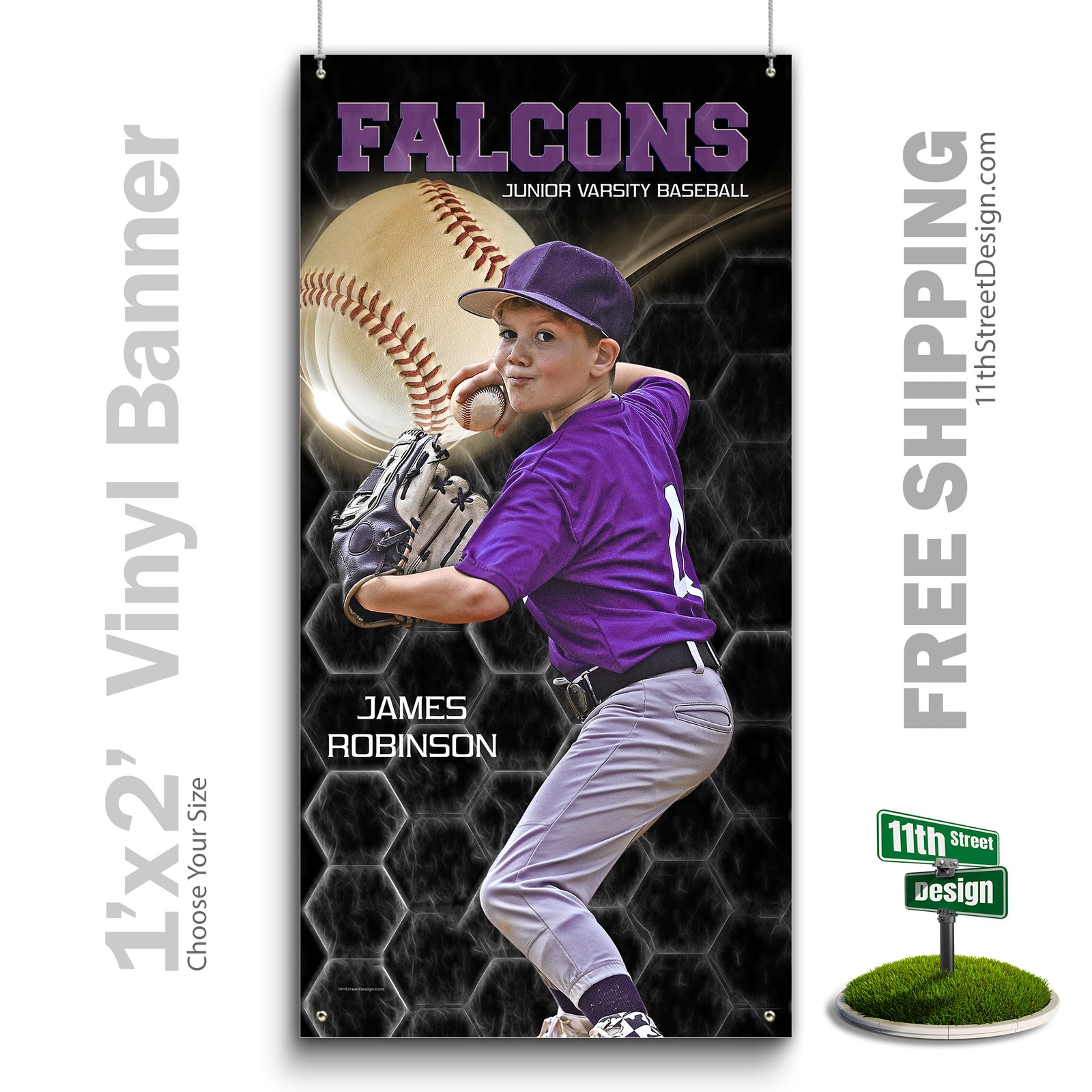 Custom Vinyl Banners, Senior Night Gifts, Custom Poster, Senior Poster, Senior Banner, Custom Sports Poster, Custom Sports Banner, Baseball Poster, Baseball Banner, Baseball Print, Baseball Senior, Baseball Digital, Vinyl Baseball