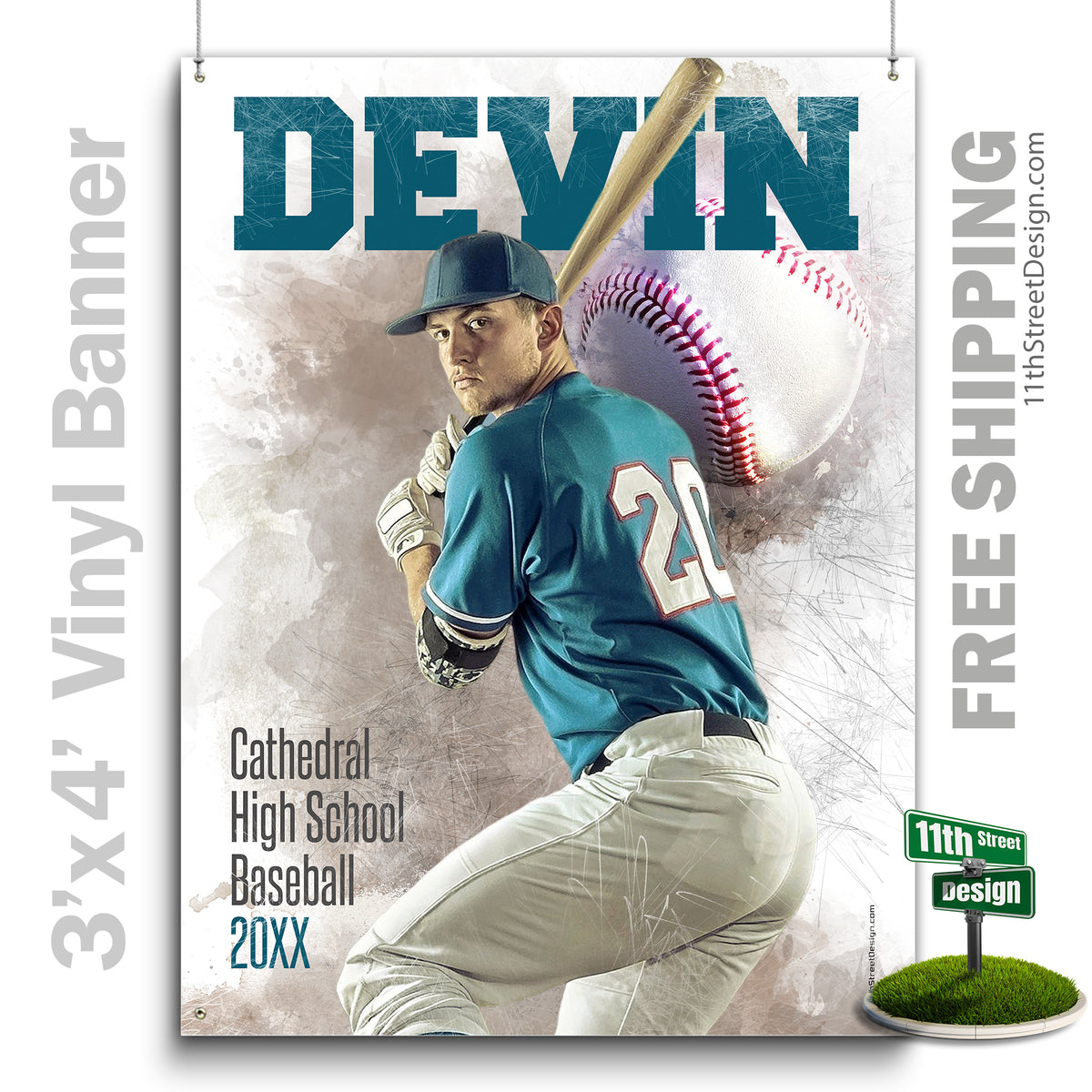 Coaches Gift, Team Gifts, Poster Print, Personalized Poster, Senior Night, Senior Poster, Sport Gift, Sports Collage, Sports Prints, Custom Sports Poster, Baseball Poster, Baseball Print, Baseball Senior