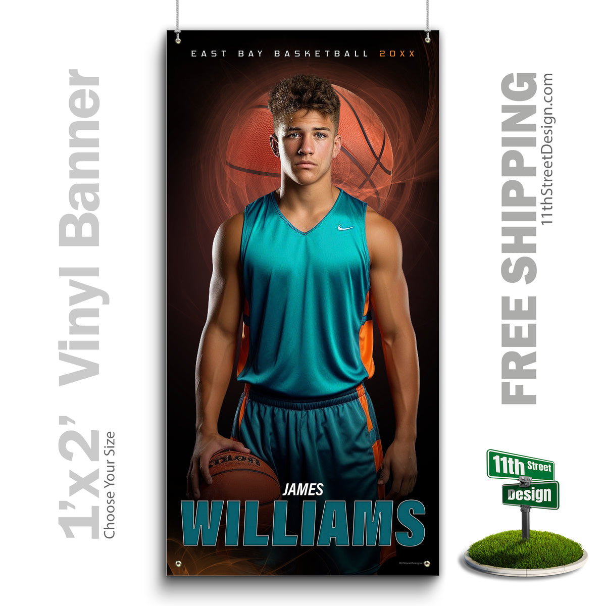 Custom Vinyl Banners, Senior Night Gifts, Custom Poster, Senior Poster, Senior Banner, Custom Sports Poster, Custom Sports Banner, Basketball Poster, Basketball Banner, Basketball Print, Basketball Senior, Basketball Digital, Vinyl Basketball