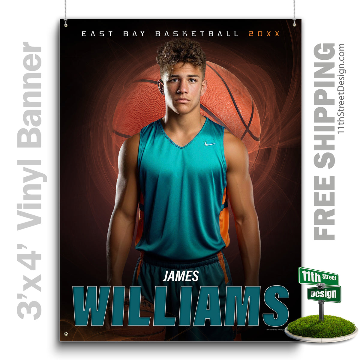 Custom Vinyl Banners, Senior Night Gifts, Custom Poster, Senior Poster, Senior Banner, Custom Sports Poster, Custom Sports Banner, Basketball Poster, Basketball Banner, Basketball Print, Basketball Senior, Basketball Digital, Vinyl Basketball