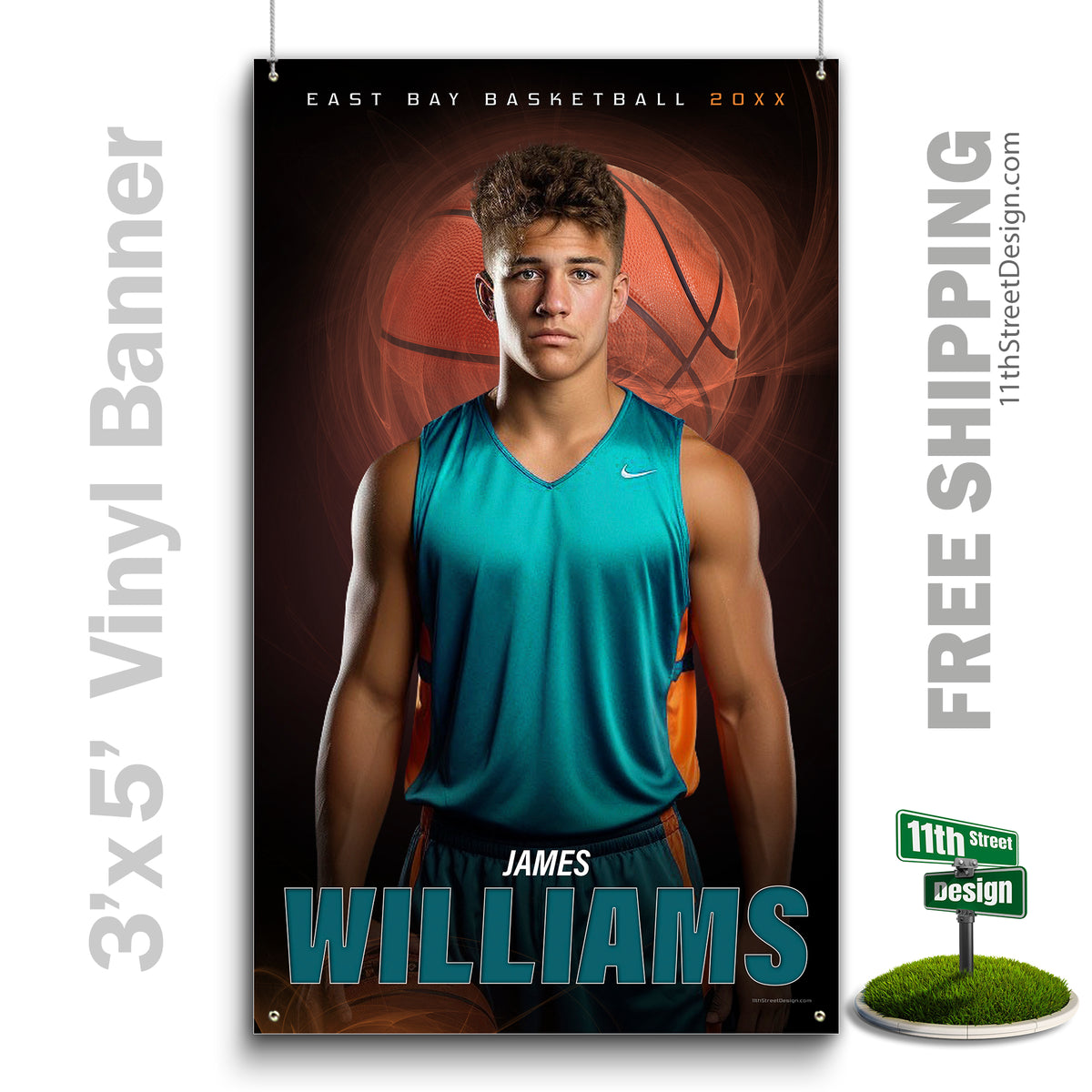 Custom Vinyl Banners, Senior Night Gifts, Custom Poster, Senior Poster, Senior Banner, Custom Sports Poster, Custom Sports Banner, Basketball Poster, Basketball Banner, Basketball Print, Basketball Senior, Basketball Digital, Vinyl Basketball