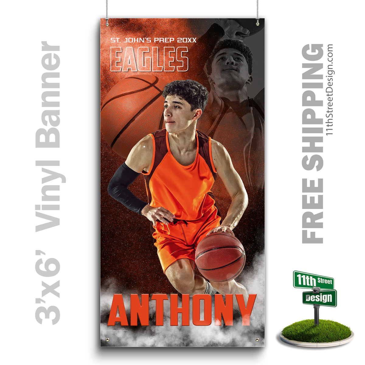 Custom Vinyl Banners, Senior Night Gifts, Custom Poster, Senior Poster, Senior Banner, Custom Sports Poster, Custom Sports Banner, Basketball Poster, Basketball Banner, Basketball Print, Basketball Senior, Basketball Digital, Vinyl Basketball