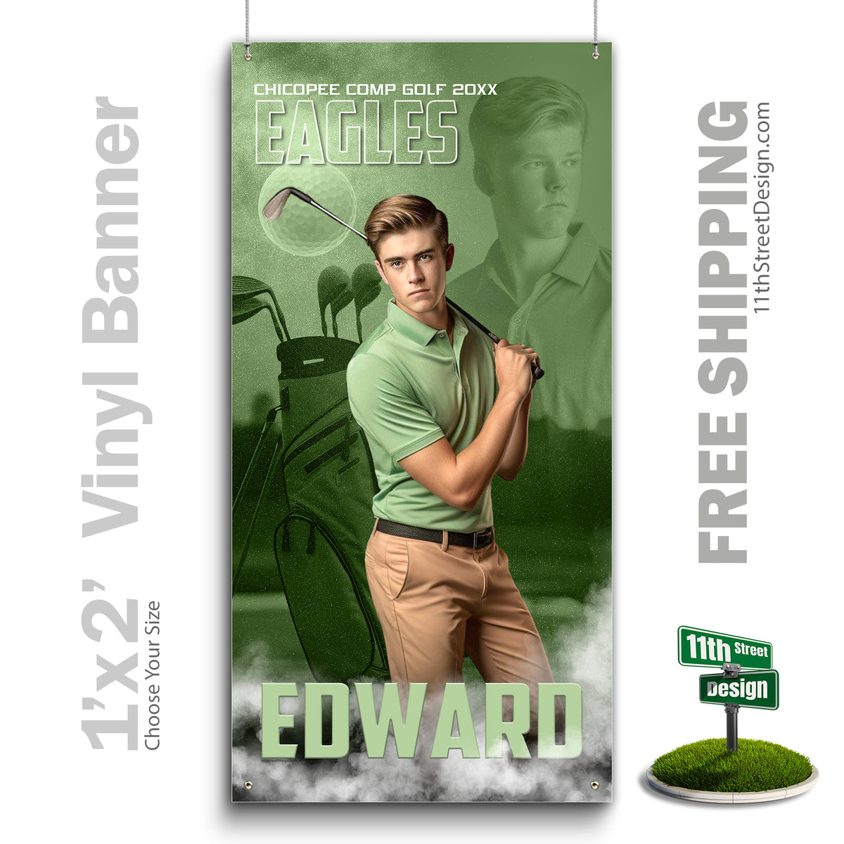 Coaches Gift, Team Gifts, Poster Print, Personalized Poster, Senior Night, Senior Poster, Sport Gift, Sports Collage, Sports Prints, Custom Sports Poster, Golf Poster, Golf Print, Golf Senior