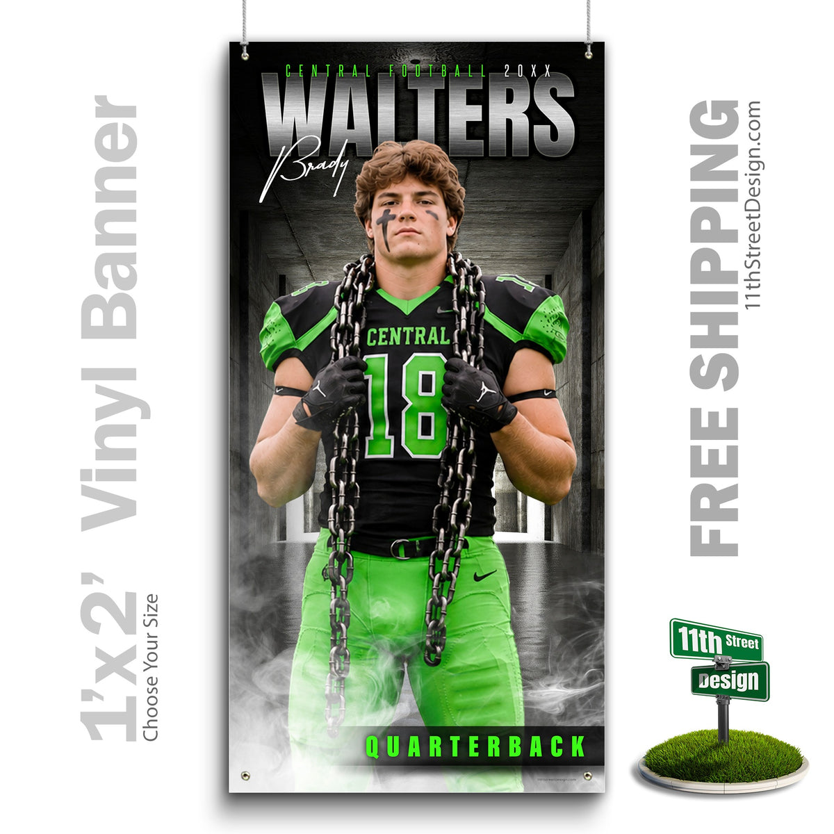 Custom Vinyl Banners, Senior Night Gifts, Custom Poster, Senior Poster, Senior Banner, Custom Sports Poster, Custom Sports Banner, Football Poster, Football Banner, Football Print, Football Senior, Football Digital, Vinyl Football