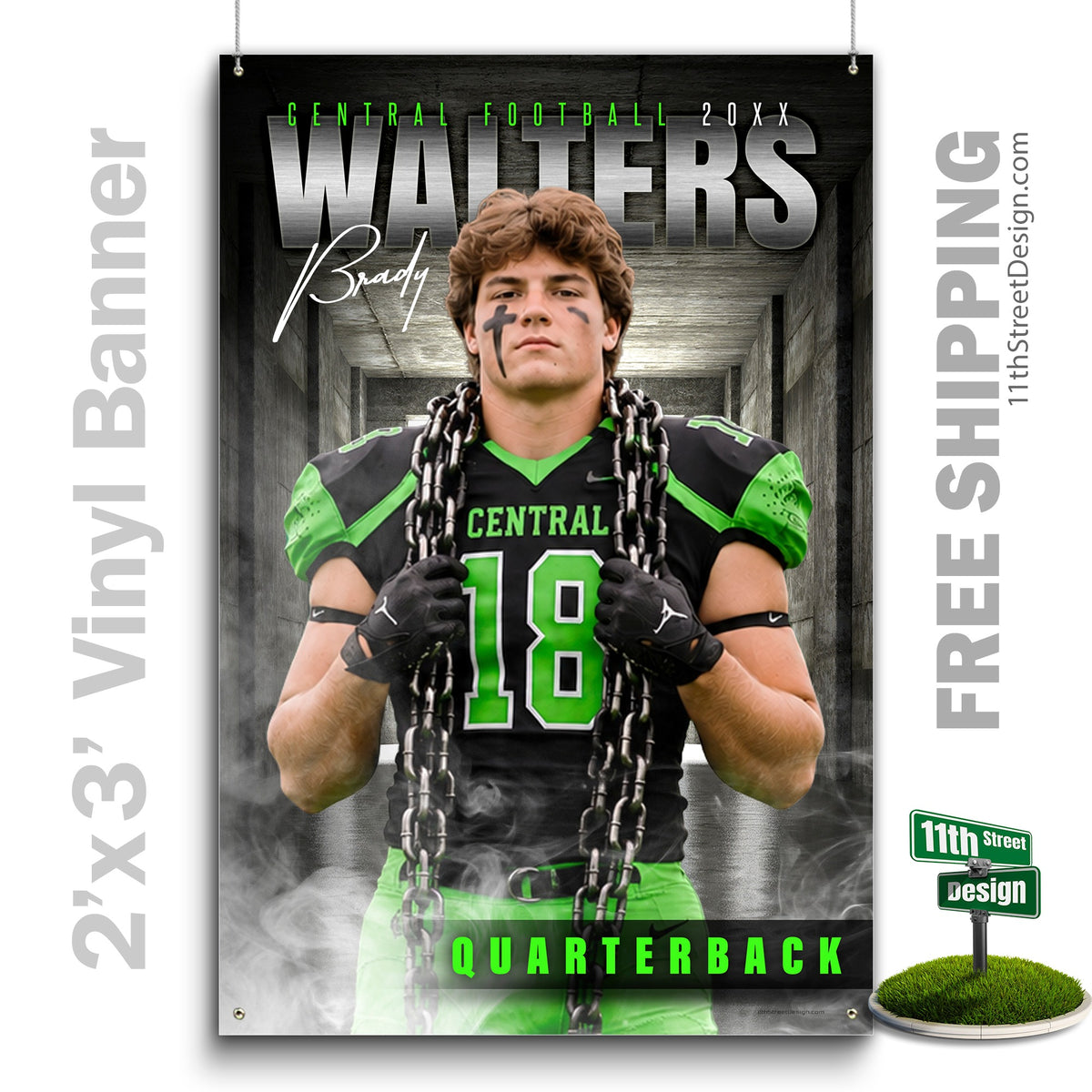 Custom Vinyl Banners, Senior Night Gifts, Custom Poster, Senior Poster, Senior Banner, Custom Sports Poster, Custom Sports Banner, Football Poster, Football Banner, Football Print, Football Senior, Football Digital, Vinyl Football