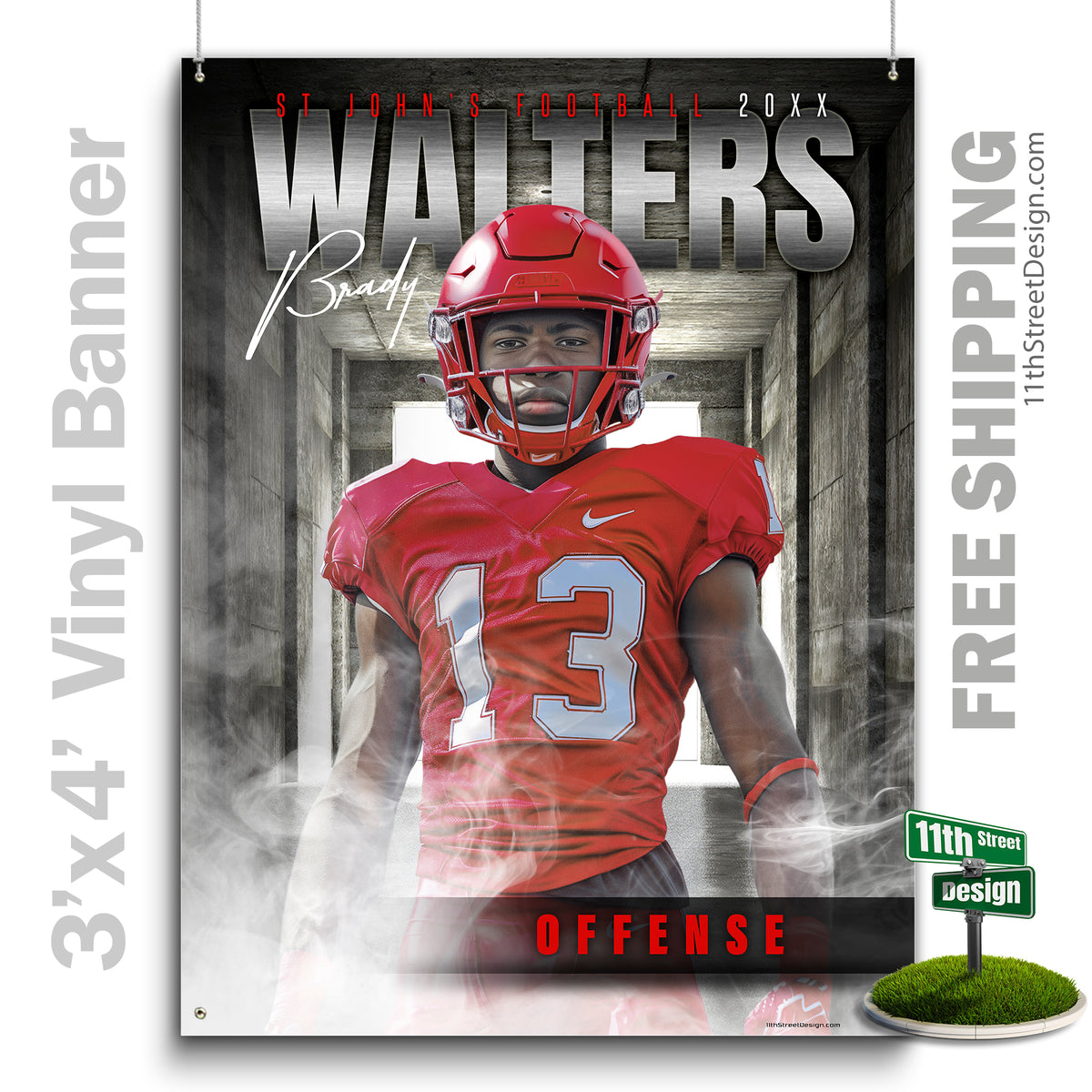 Custom Vinyl Banners, Senior Night Gifts, Custom Poster, Senior Poster, Senior Banner, Custom Sports Poster, Custom Sports Banner, Football Poster, Football Banner, Football Print, Football Senior, Football Digital, Vinyl Football