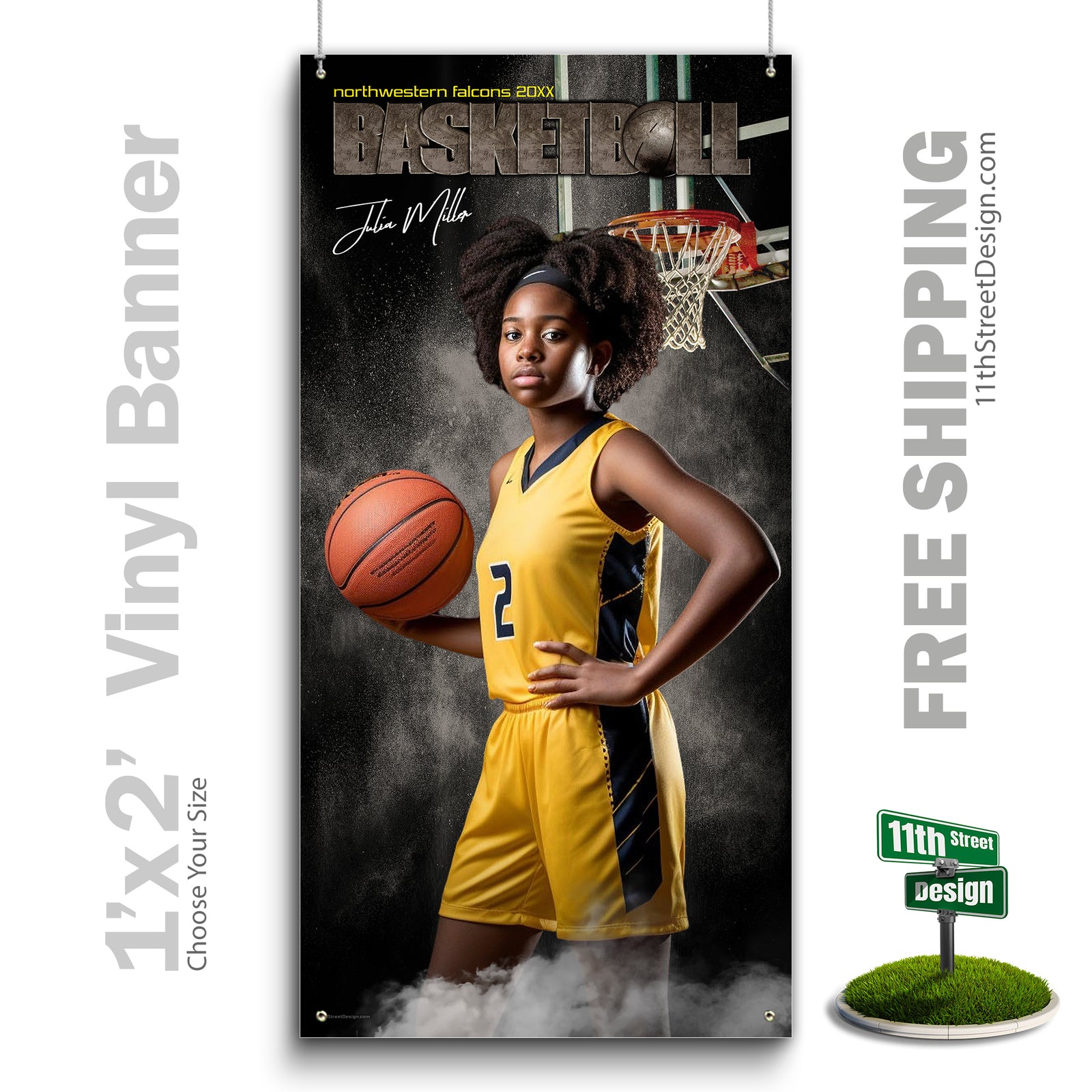 Custom Vinyl Banners, Senior Night Gifts, Custom Poster, Senior Poster, Senior Banner, Custom Sports Poster, Custom Sports Banner, Basketball Poster, Basketball Banner, Basketball Print, Basketball Senior, Basketball Digital, Vinyl Basketball