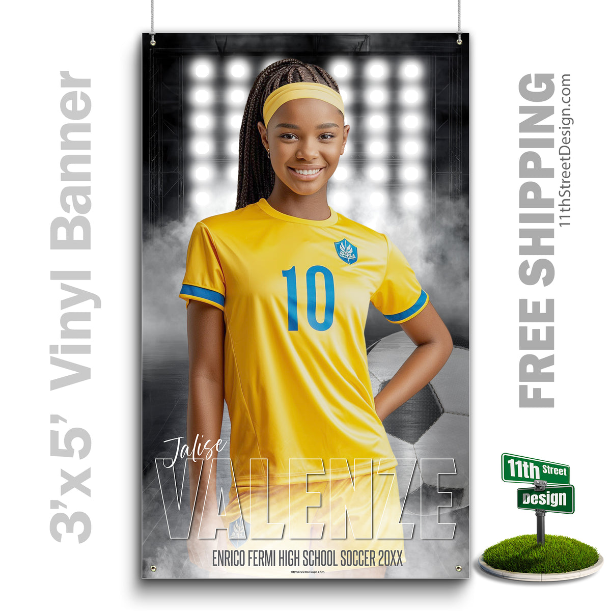 Custom Vinyl Banners, Senior Night Gifts, Custom Poster, Senior Poster, Senior Banner, Custom Sports Poster, Custom Sports Banner, Soccer Poster, Soccer Banner, Soccer Print, Soccer Senior, Soccer Digital, Vinyl Soccer