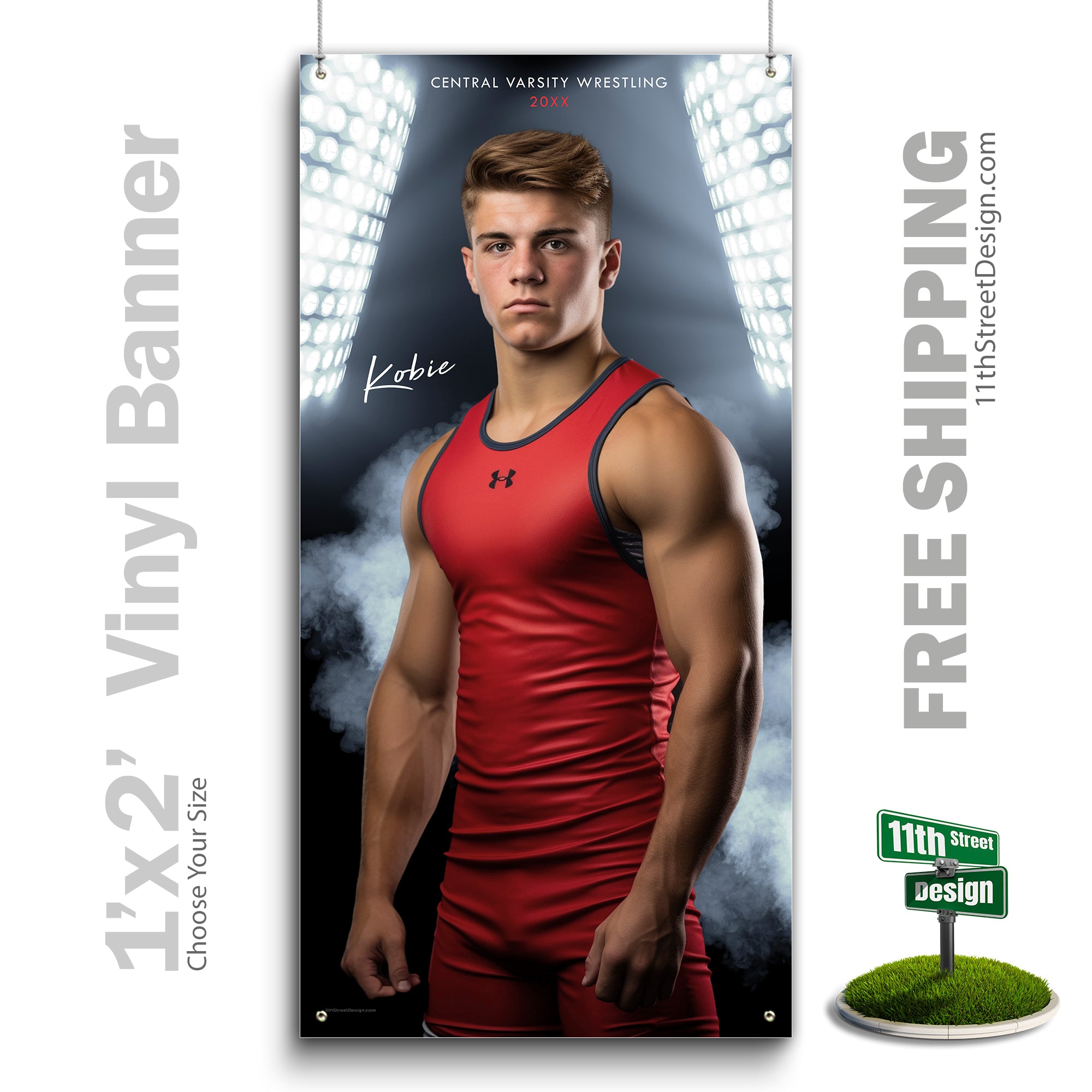 Custom Vinyl Banners, Senior Night Gifts, Custom Poster, Senior Poster, Senior Banner, Custom Sports Poster, Custom Sports Banner, Wrestling Poster, Wrestling Banner, Wrestling Print, Wrestling Senior, Wrestling Digital, Vinyl Wrestling