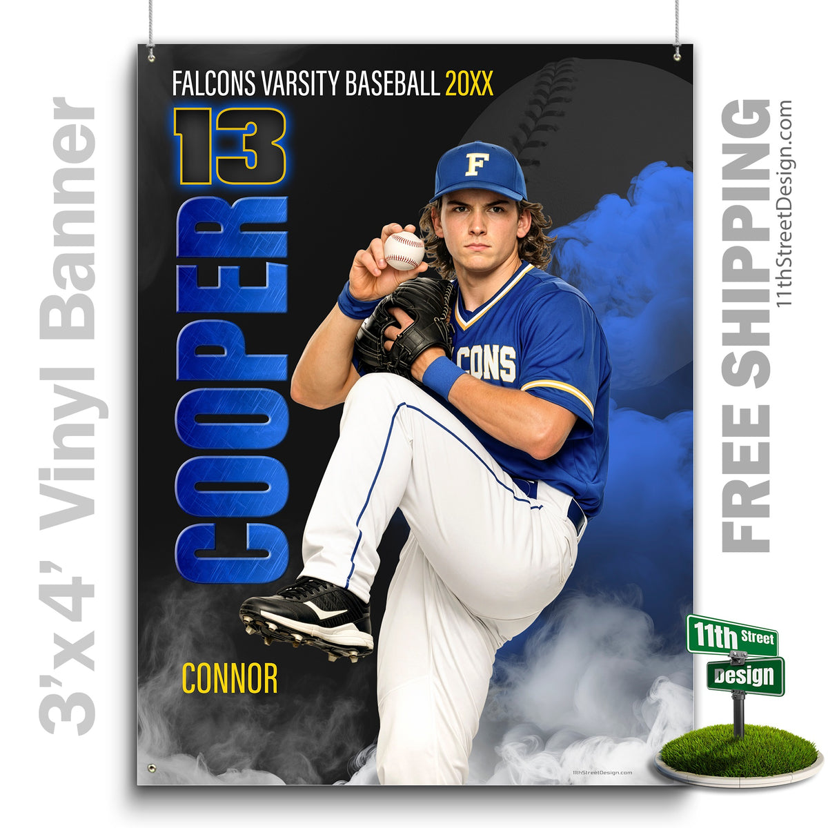 Custom Sports Banner - Sports Legends Baseball