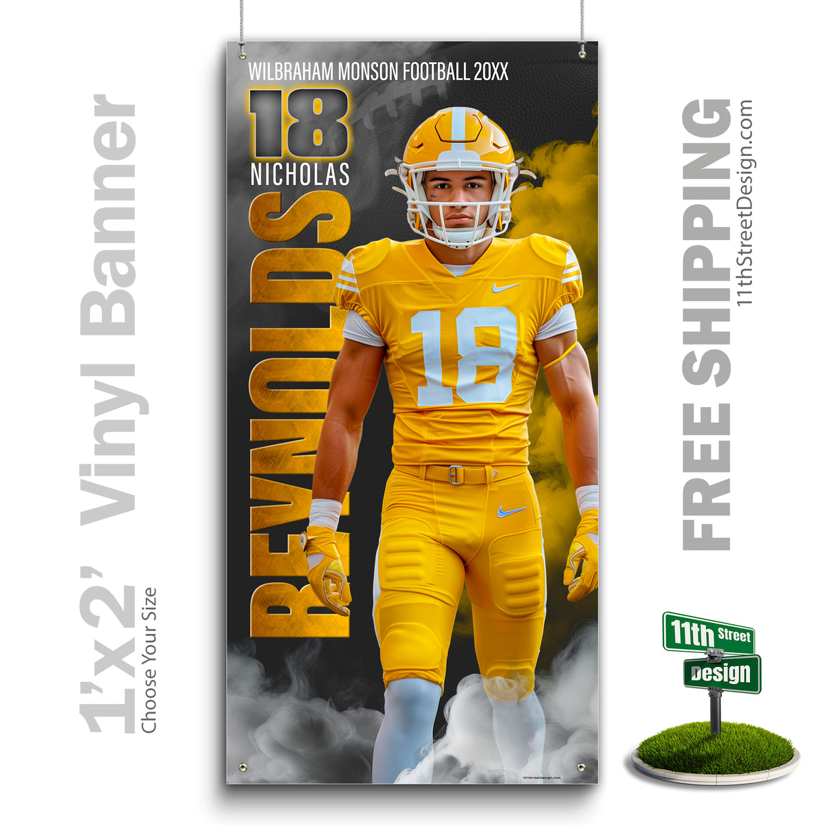 Custom Sports Banner - Sports Legends Football