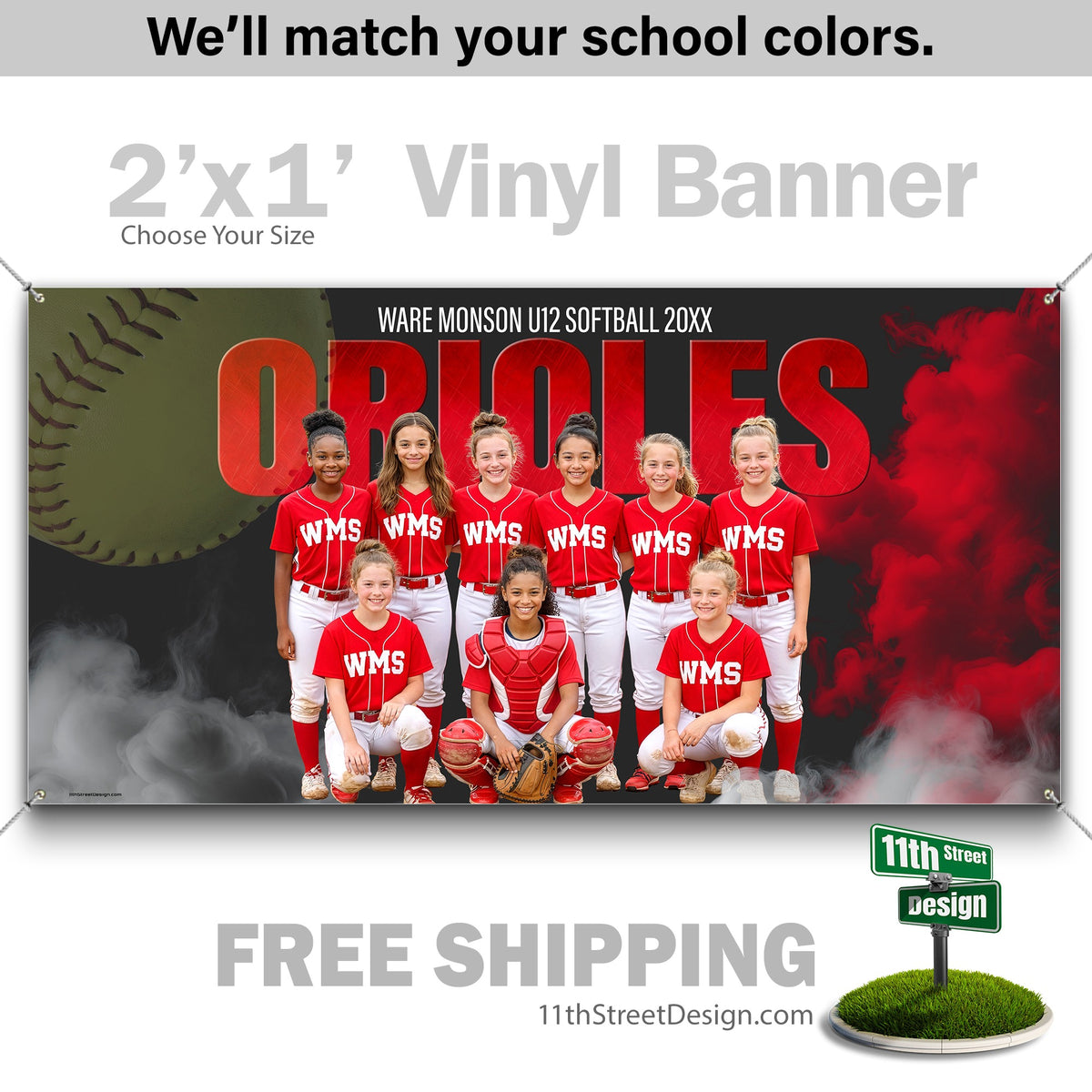 Custom Sports Banner - Sports Legends Softball