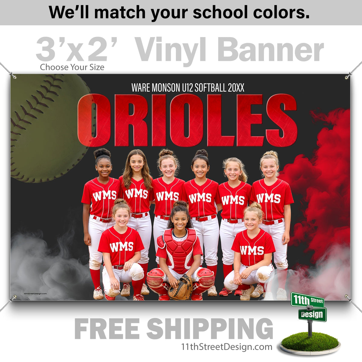 Custom Sports Banner - Sports Legends Softball
