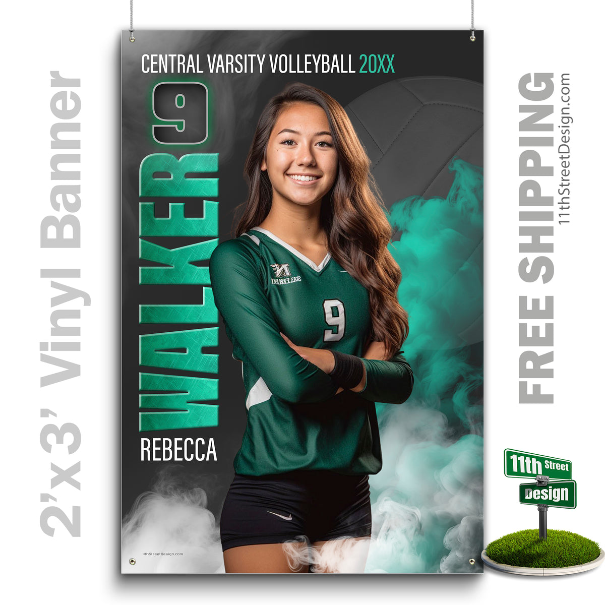 Custom Vinyl Banners, Senior Night Gifts, Custom Poster, Senior Poster, Senior Banner, Custom Sports Poster, Custom Sports Banner, Volleyball Poster, Volleyball Banner, Volleyball Print, Volleyball Senior, Volleyball Digital, Vinyl Volleyball