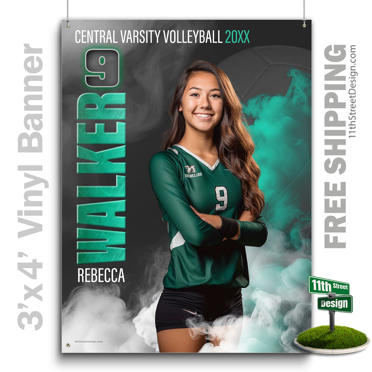 Custom Vinyl Banners, Senior Night Gifts, Custom Poster, Senior Poster, Senior Banner, Custom Sports Poster, Custom Sports Banner, Volleyball Poster, Volleyball Banner, Volleyball Print, Volleyball Senior, Volleyball Digital, Vinyl Volleyball