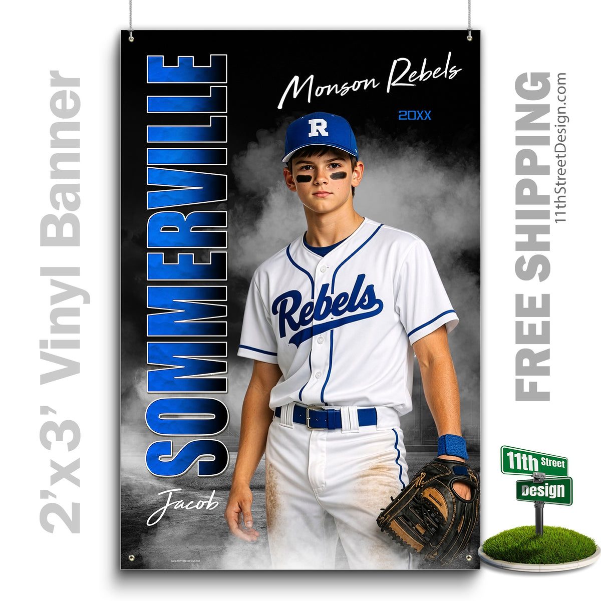 Custom Vinyl Banners, Senior Night Gifts, Custom Poster, Senior Poster, Senior Banner, Custom Sports Poster, Custom Sports Banner, Baseball Poster, Baseball Banner, Baseball Print, Baseball Senior, Baseball Digital, Vinyl Baseball