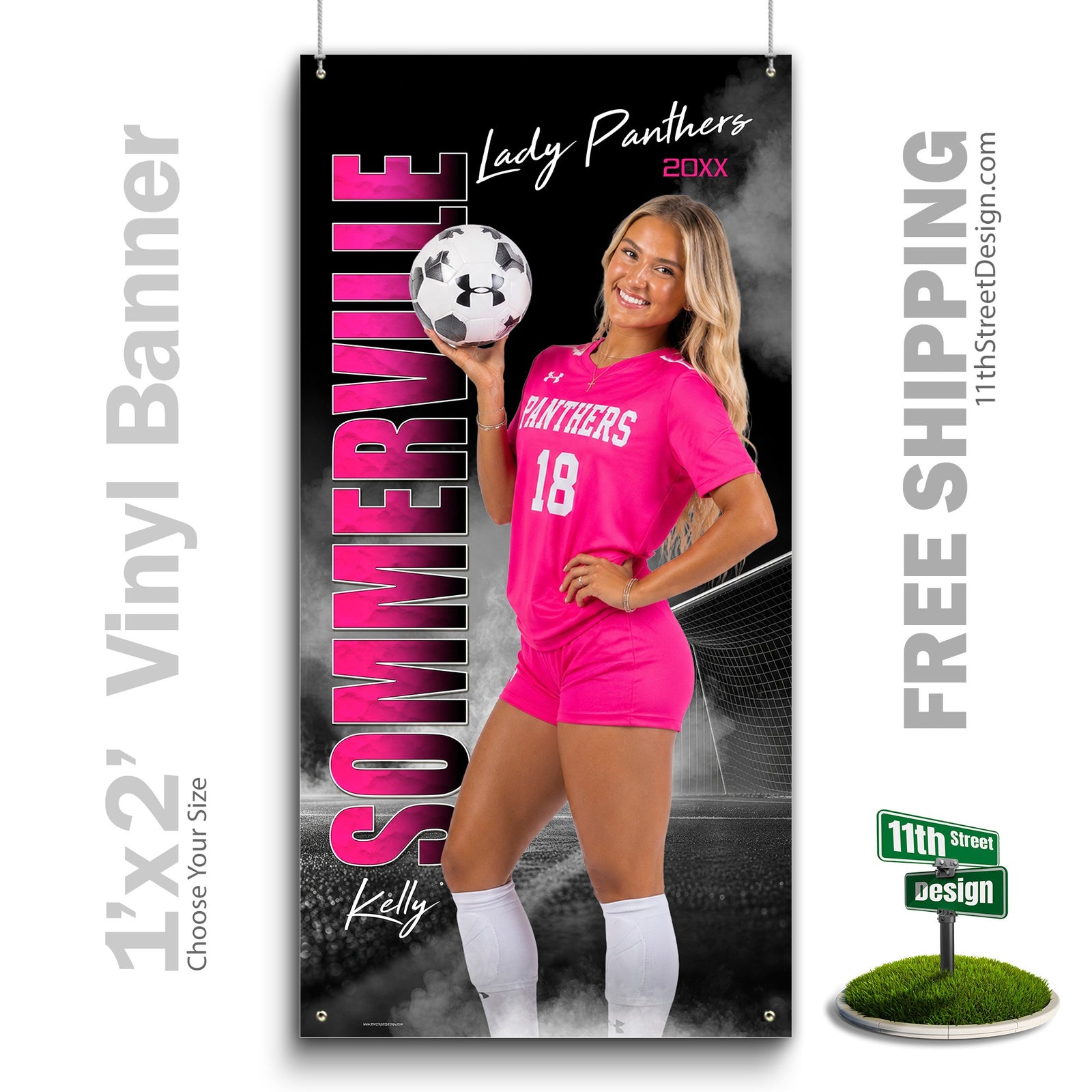 Custom Vinyl Banners, Senior Night Gifts, Custom Poster, Senior Poster, Senior Banner, Custom Sports Poster, Custom Sports Banner, Soccer Poster, Soccer Banner, Soccer Print, Soccer Senior, Soccer Digital, Vinyl Soccer