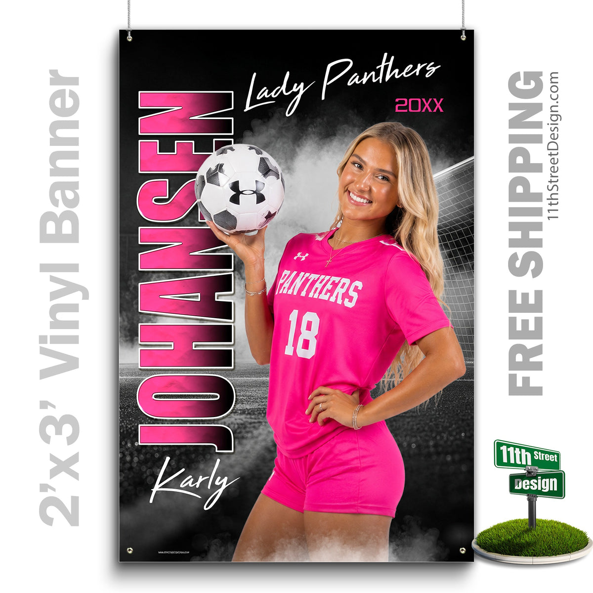Custom Vinyl Banners, Senior Night Gifts, Custom Poster, Senior Poster, Senior Banner, Custom Sports Poster, Custom Sports Banner, Soccer Poster, Soccer Banner, Soccer Print, Soccer Senior, Soccer Digital, Vinyl Soccer