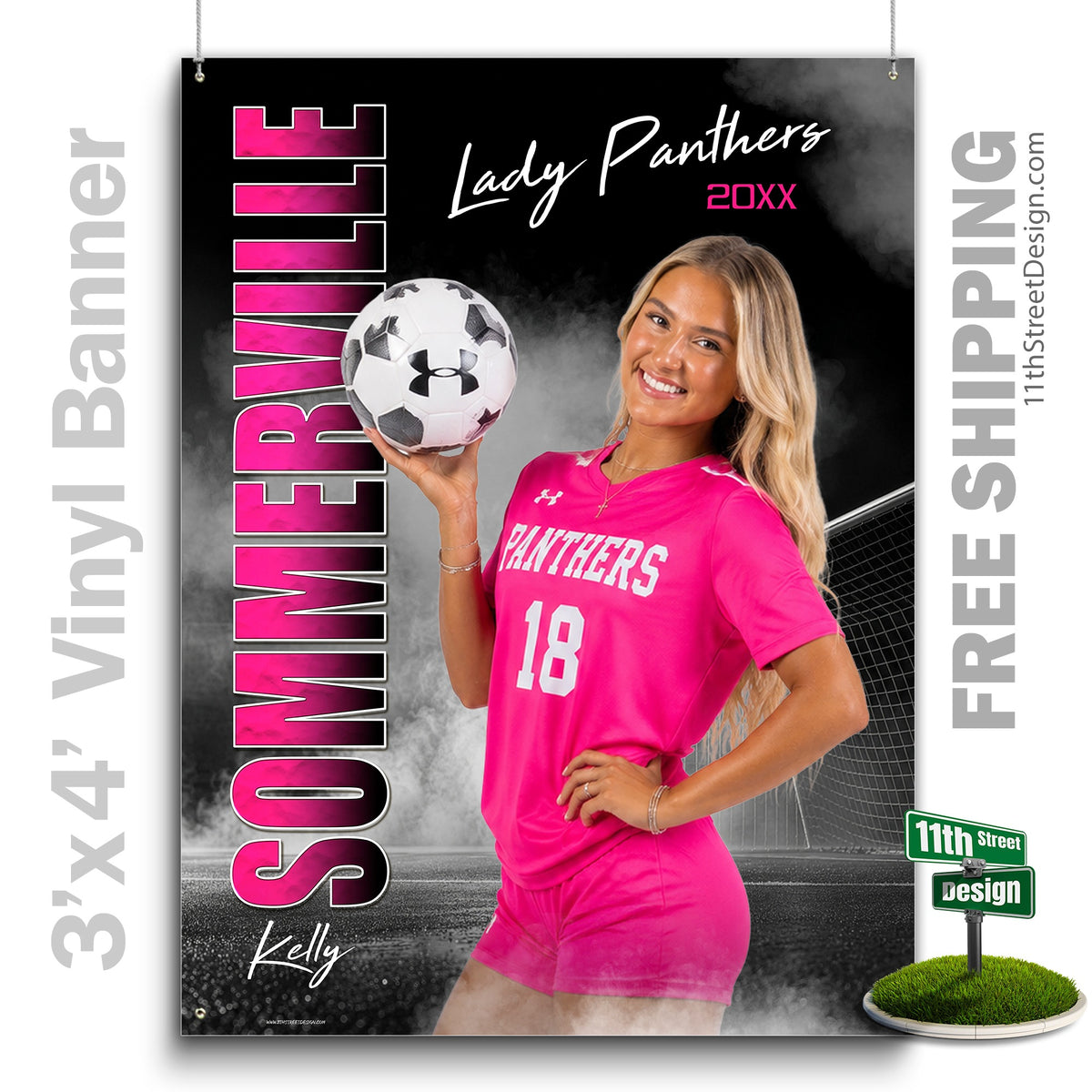 Custom Vinyl Banners, Senior Night Gifts, Custom Poster, Senior Poster, Senior Banner, Custom Sports Poster, Custom Sports Banner, Soccer Poster, Soccer Banner, Soccer Print, Soccer Senior, Soccer Digital, Vinyl Soccer