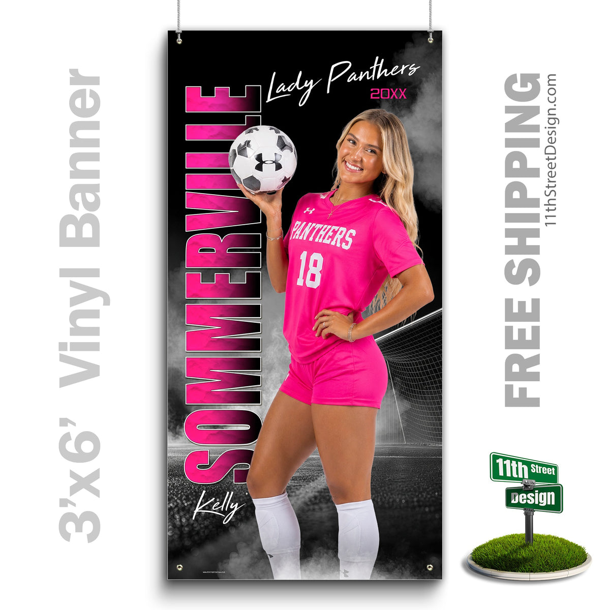Custom Vinyl Banners, Senior Night Gifts, Custom Poster, Senior Poster, Senior Banner, Custom Sports Poster, Custom Sports Banner, Soccer Poster, Soccer Banner, Soccer Print, Soccer Senior, Soccer Digital, Vinyl Soccer