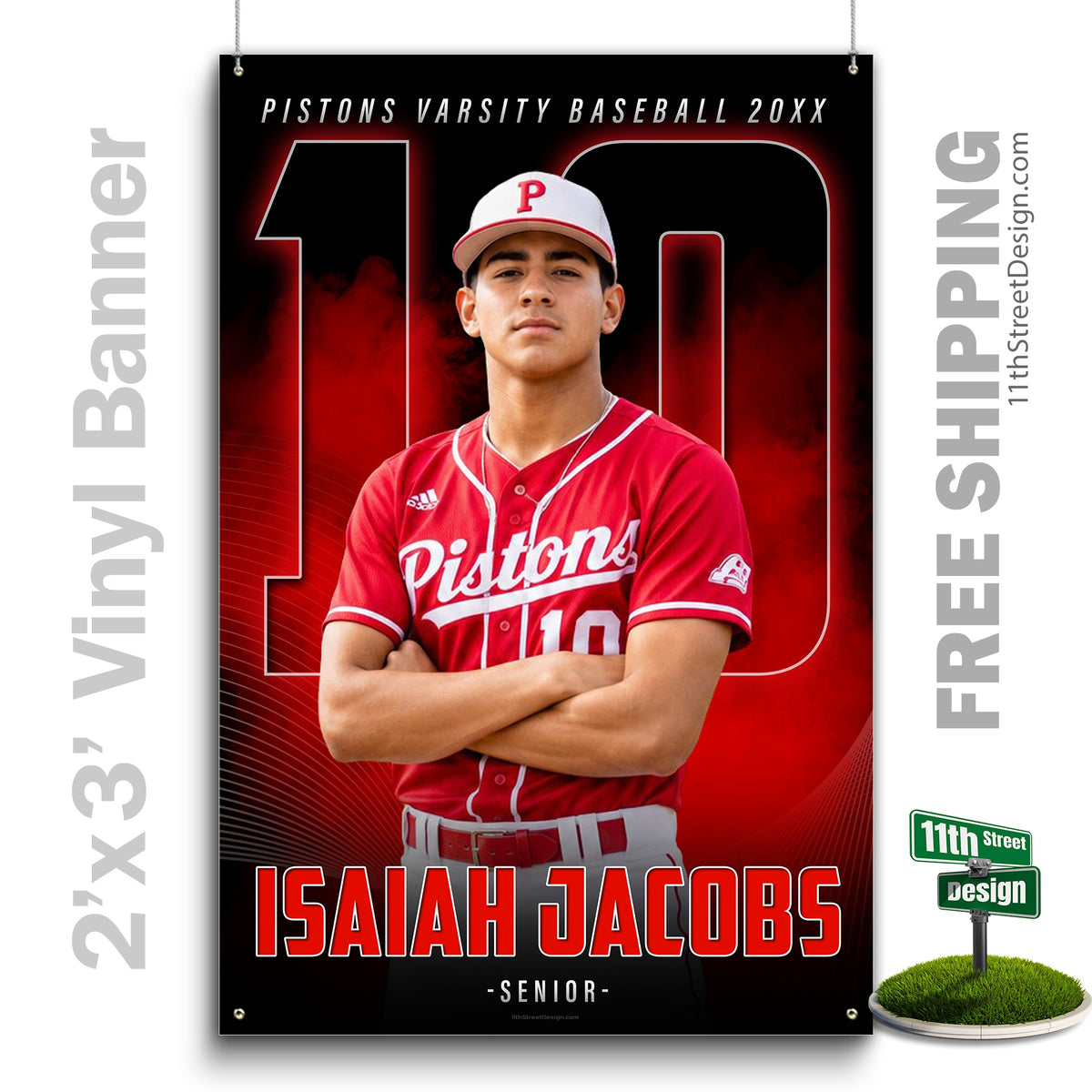 Custom Vinyl Banners, Senior Night Gifts, Custom Poster, Senior Poster, Senior Banner, Custom Sports Poster, Custom Sports Banner, Baseball Poster, Baseball Banner, Baseball Print, Baseball Senior, Baseball Digital, Vinyl Baseball