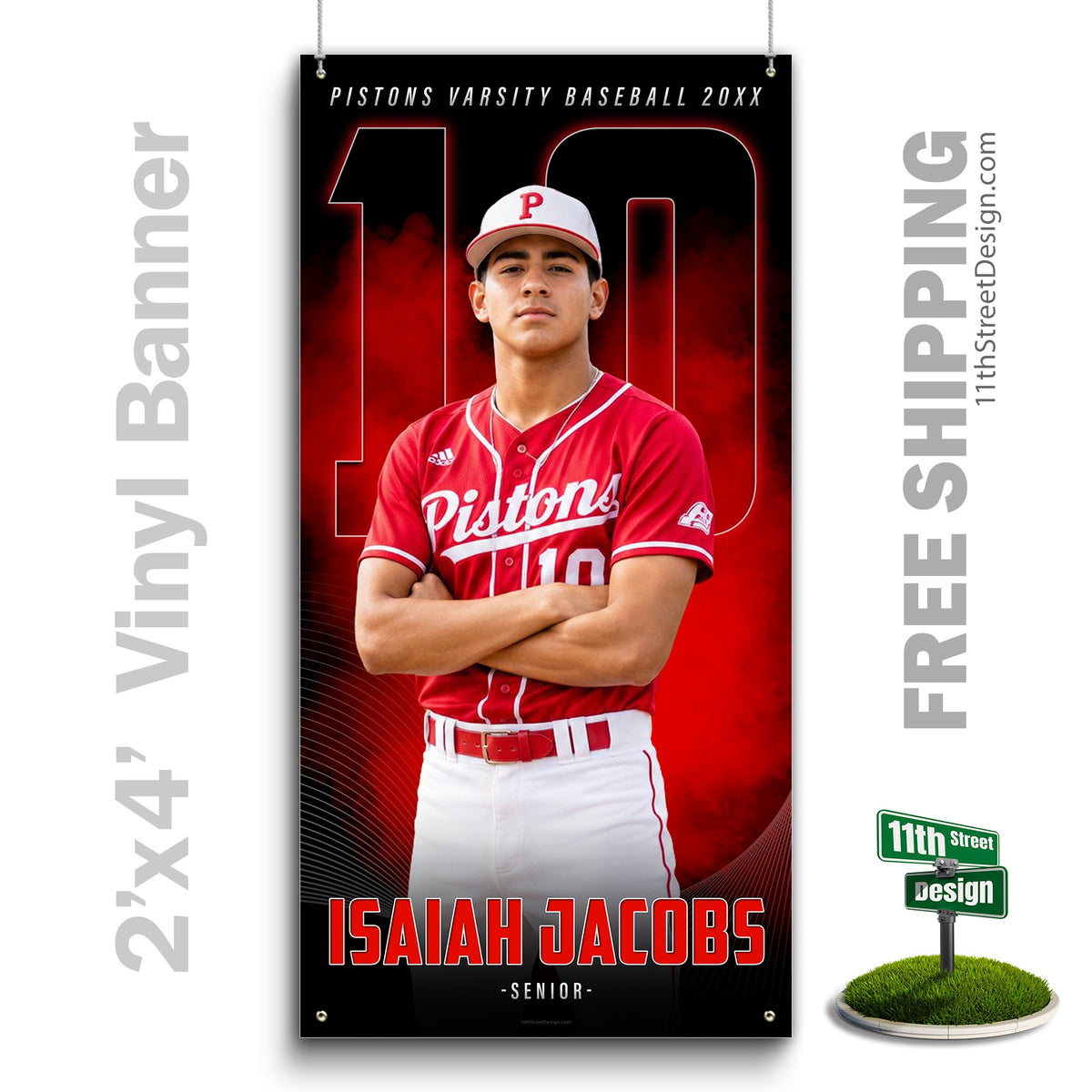 Custom Vinyl Banners, Senior Night Gifts, Custom Poster, Senior Poster, Senior Banner, Custom Sports Poster, Custom Sports Banner, Baseball Poster, Baseball Banner, Baseball Print, Baseball Senior, Baseball Digital, Vinyl Baseball