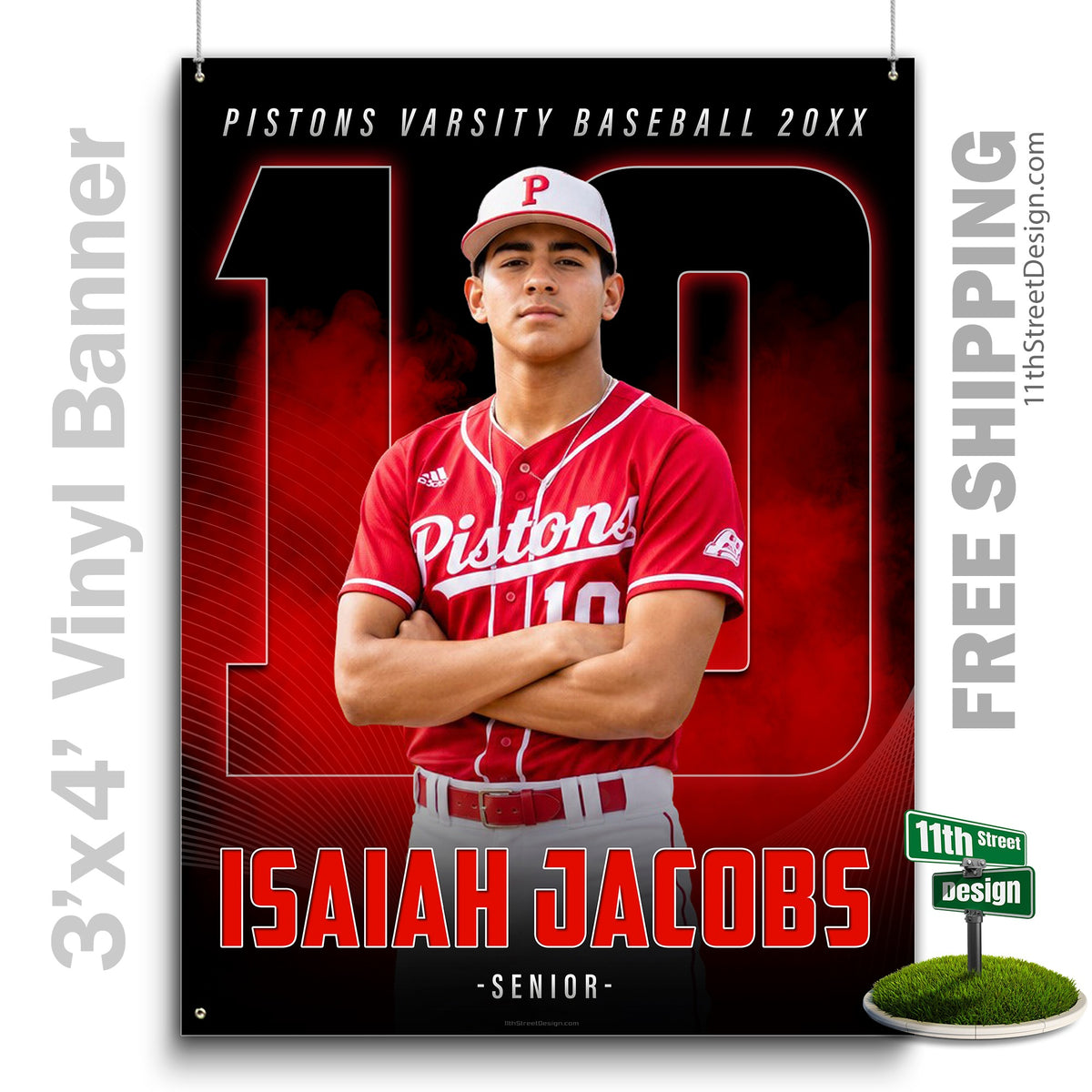 Custom Vinyl Banners, Senior Night Gifts, Custom Poster, Senior Poster, Senior Banner, Custom Sports Poster, Custom Sports Banner, Baseball Poster, Baseball Banner, Baseball Print, Baseball Senior, Baseball Digital, Vinyl Baseball
